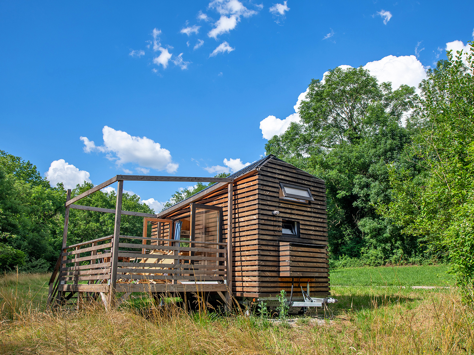Tiny house Cascade — Évasion avec spa à 2 pas de la rivière dans le Gard