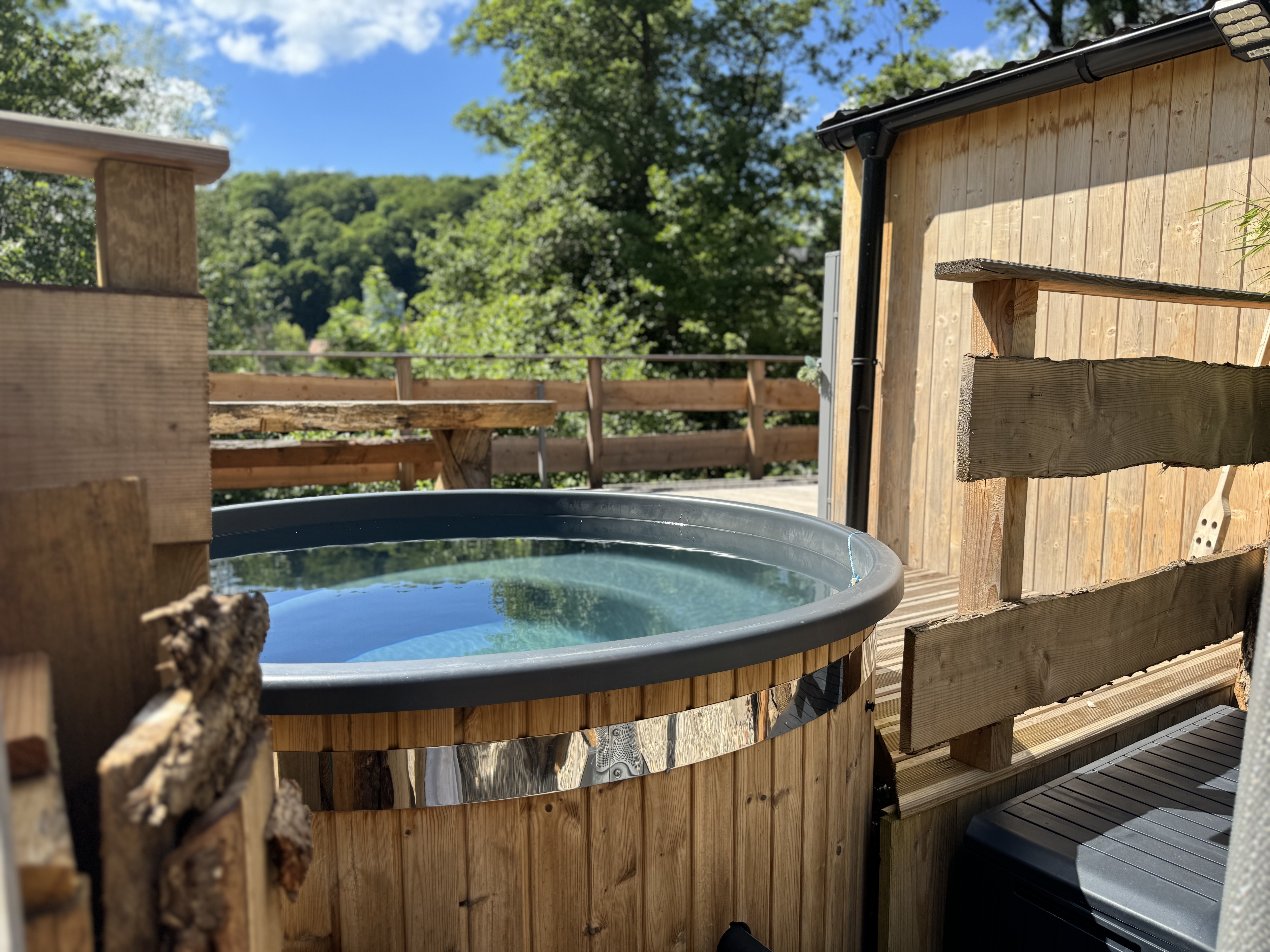 La Maison Céphée : une cabane avec bain nordique en Alsace à Orbey — environnement naturel