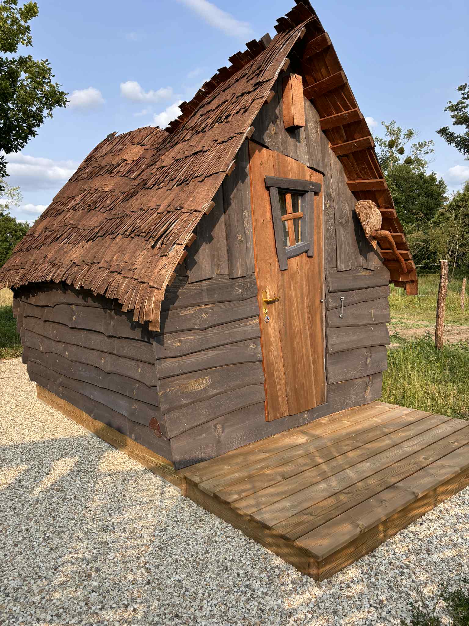 La Cabane Mini Enchantée — Séjour romantique avec spa à Loir-et-Cher à La Ferté-Imbault — chambre