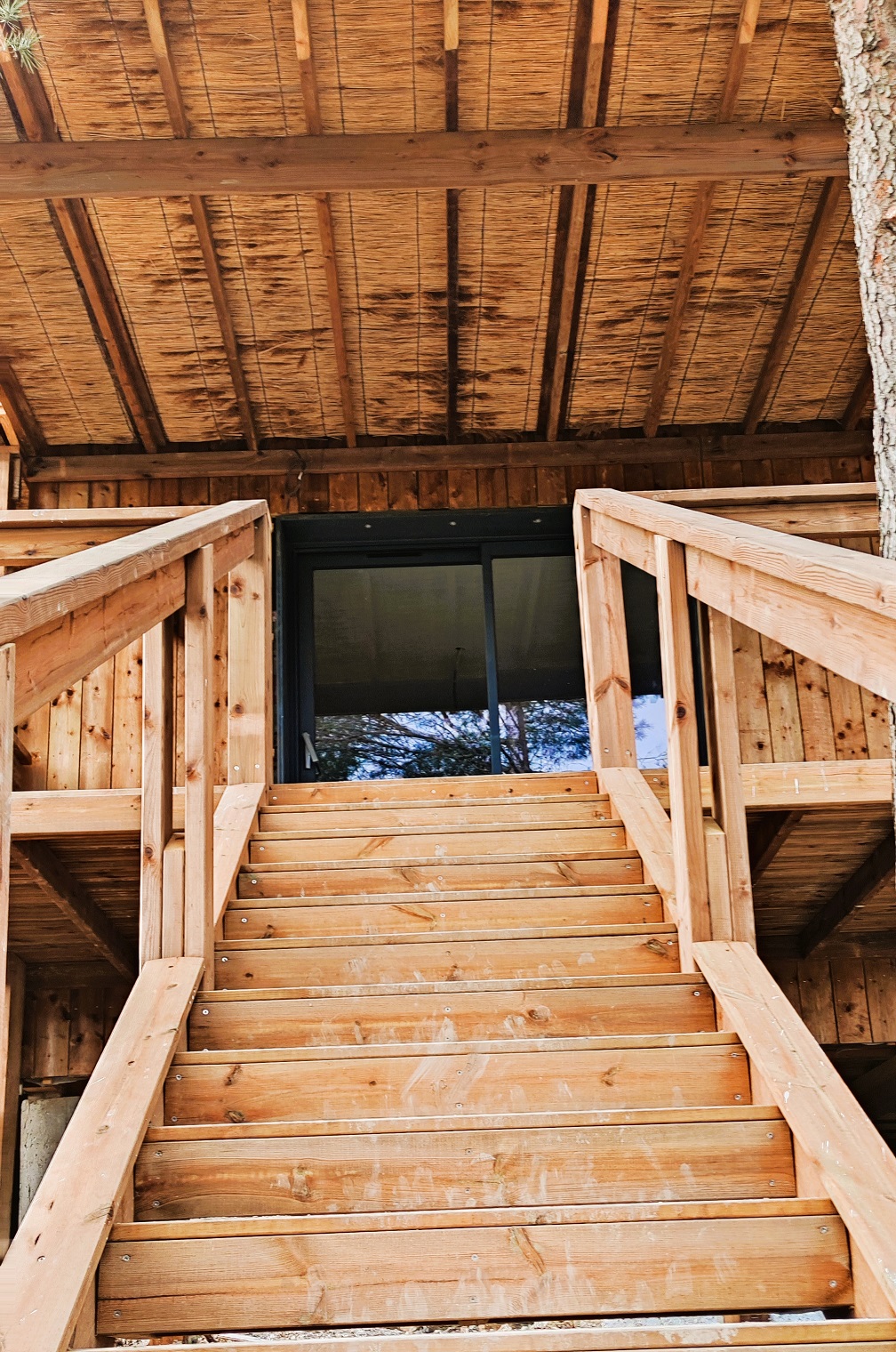 Cocoon Bali & Jacuzzi — Cabane sur pilotis avec spa à Gard à Saint-Jean-du-Gard — vue depuis la terrasse