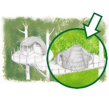 Cabane 3 Quercus : une immersion dans les arbres en Franche-Comté à Ranchot — cuisine