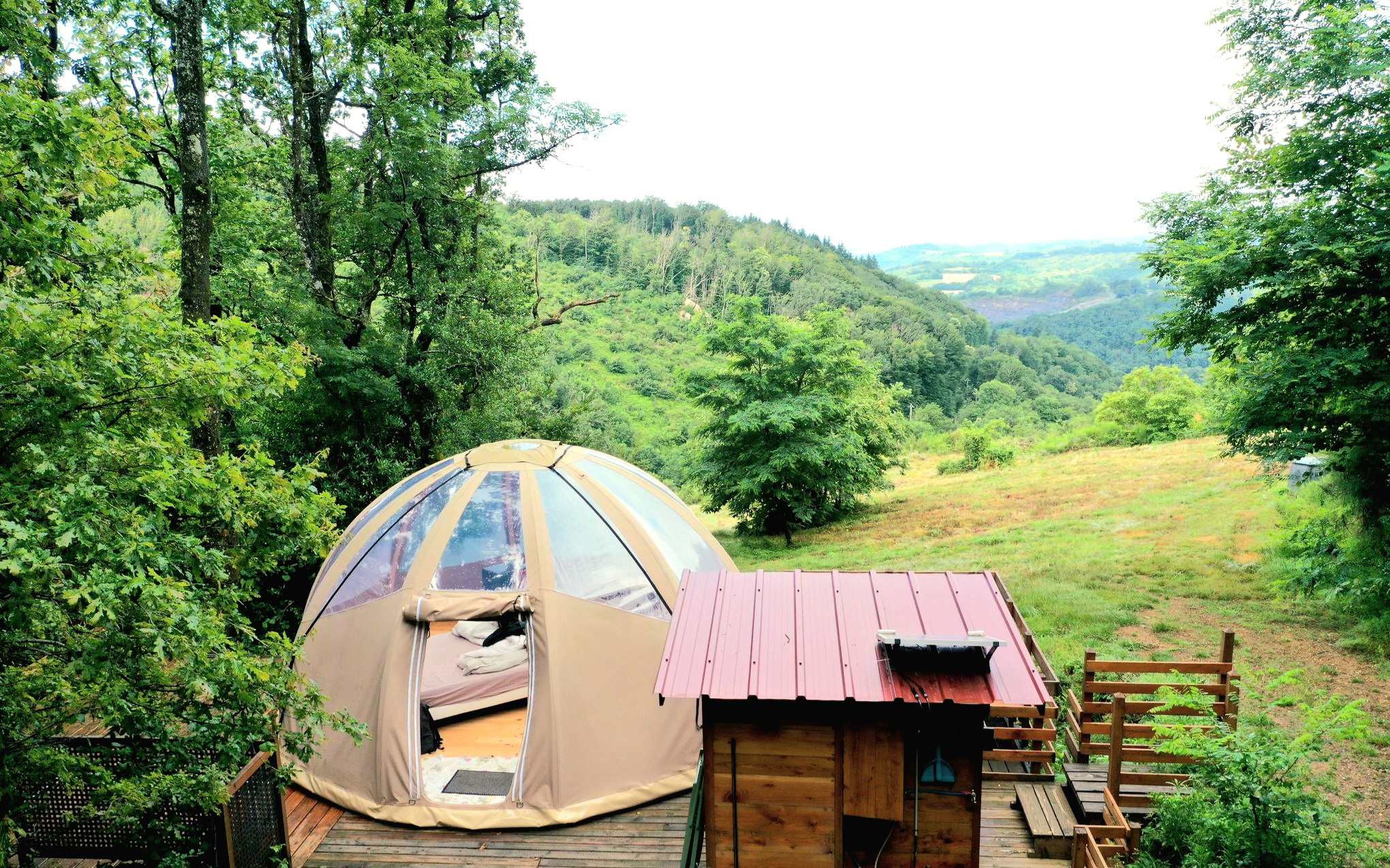 Le Mobil' Dôme — Dôme avec vue panoramique à Marie (Tarn) à Albi — environnement naturel