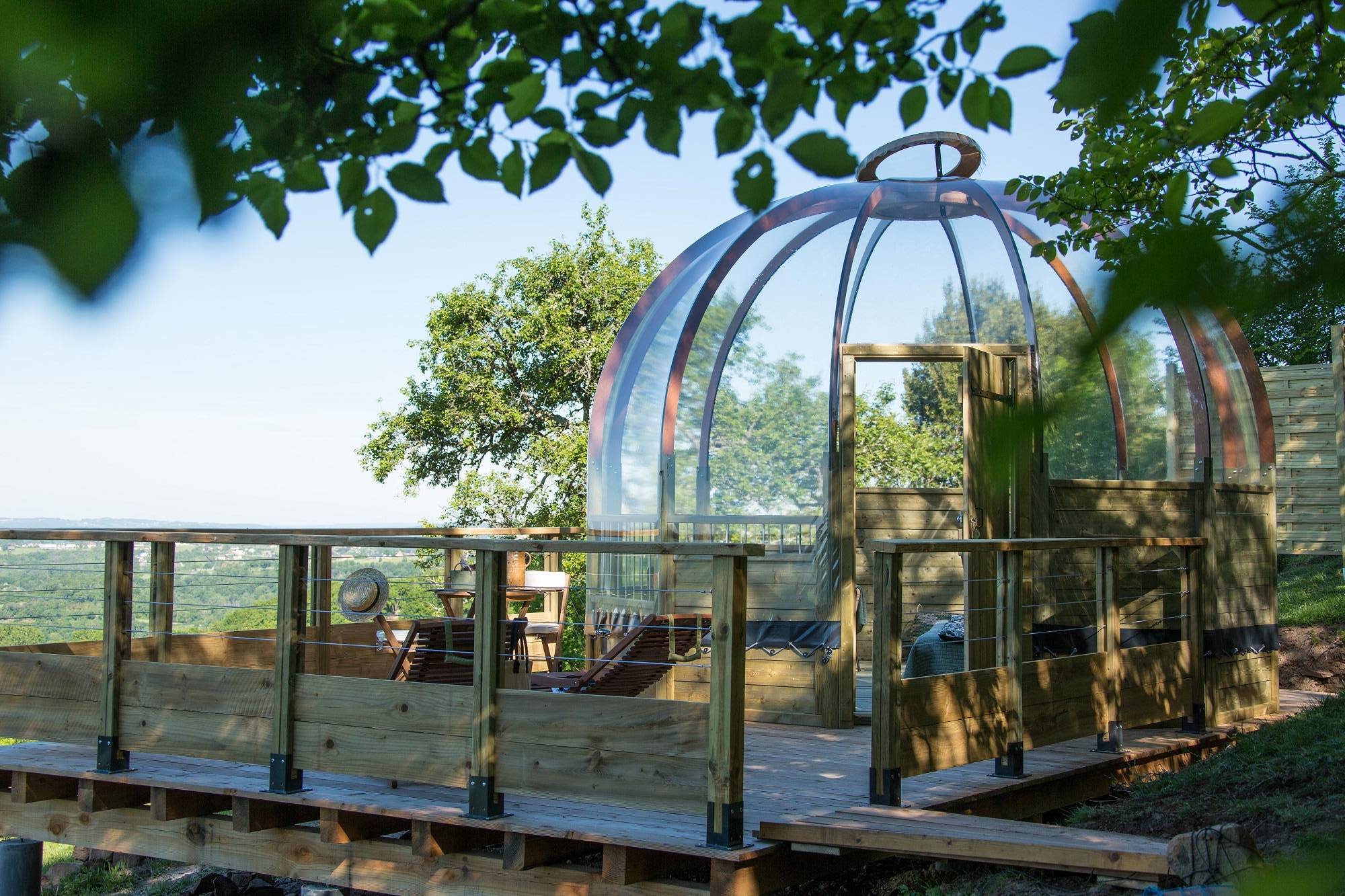 La Domostella : un dôme enchanteur au cœur du Limousin à Noailhac — vue intérieure
