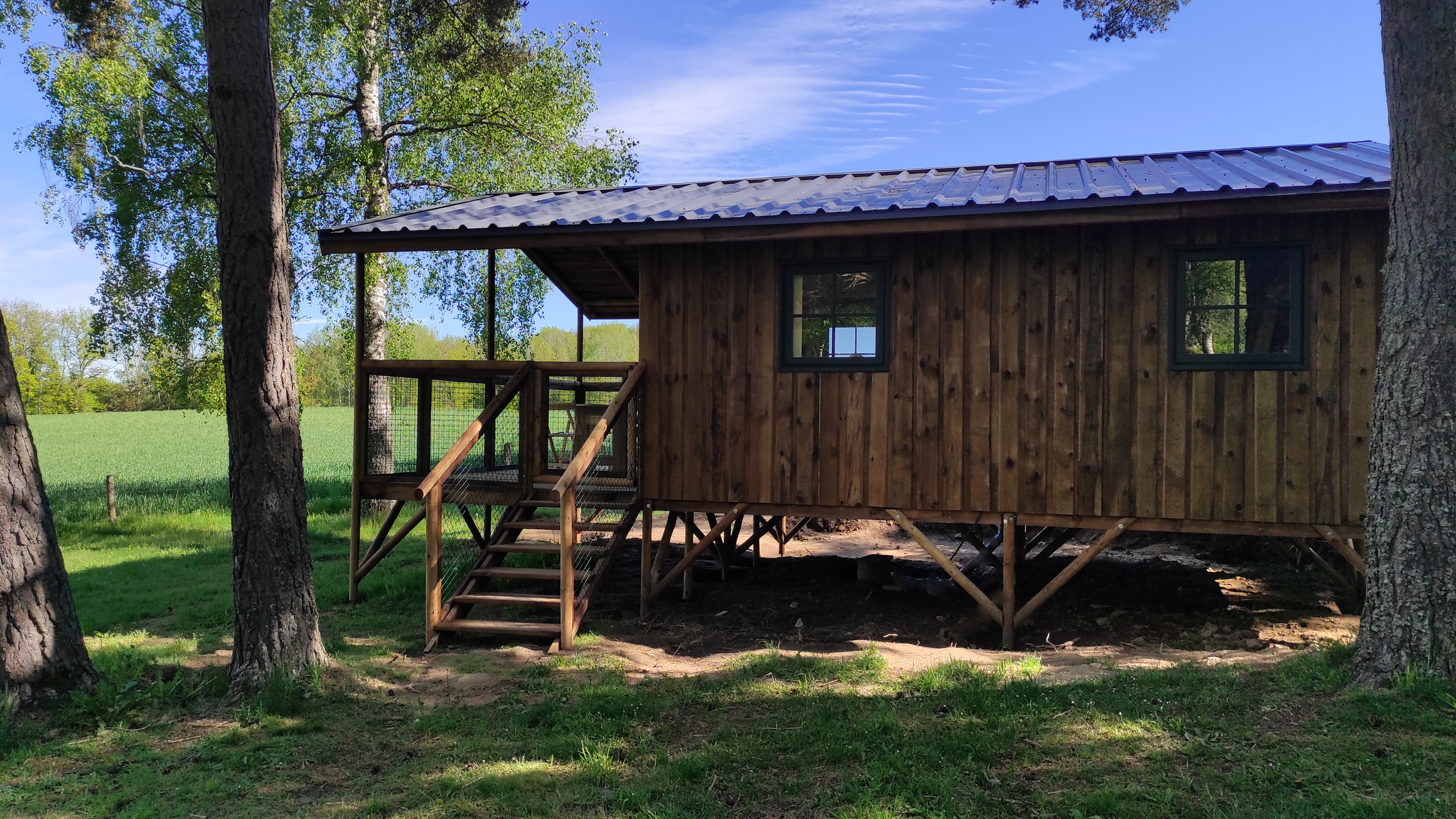 Chalet La Combe Verte : une escapade romantique en Limousin à Flayat — vue depuis la terrasse