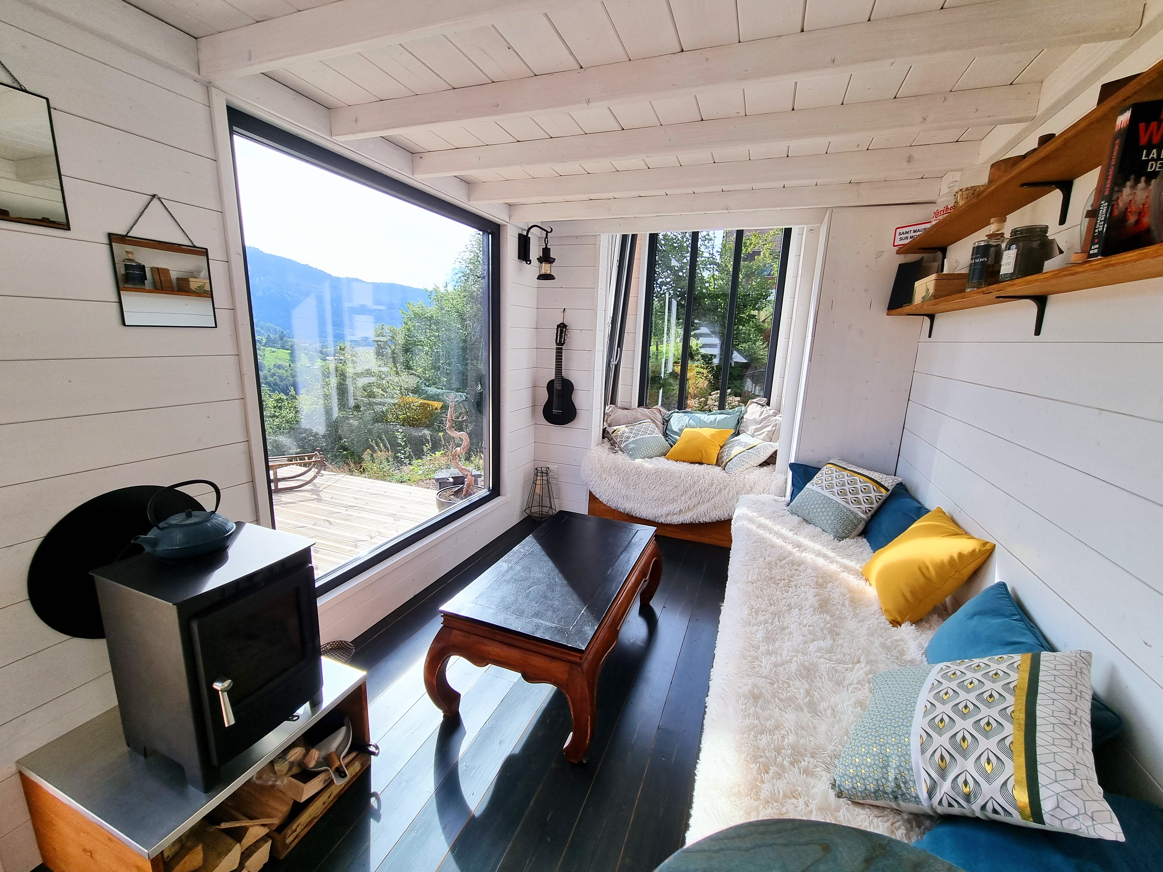 La Chrysalide — Tiny House avec vue panoramique à Vosges à Sapois — salle de bain