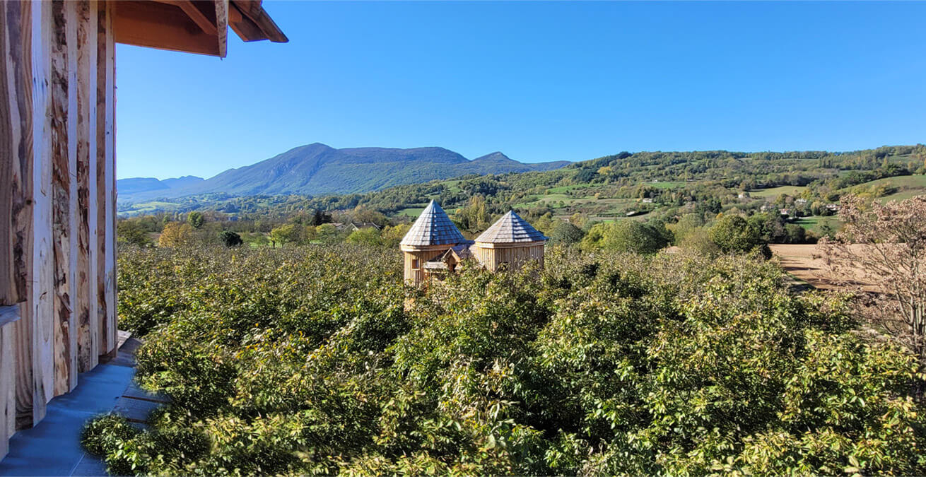 Cabane Médiévale — Château avec spa à Vercors, Drôme à Saint-Jean-En-Royans — vue intérieure