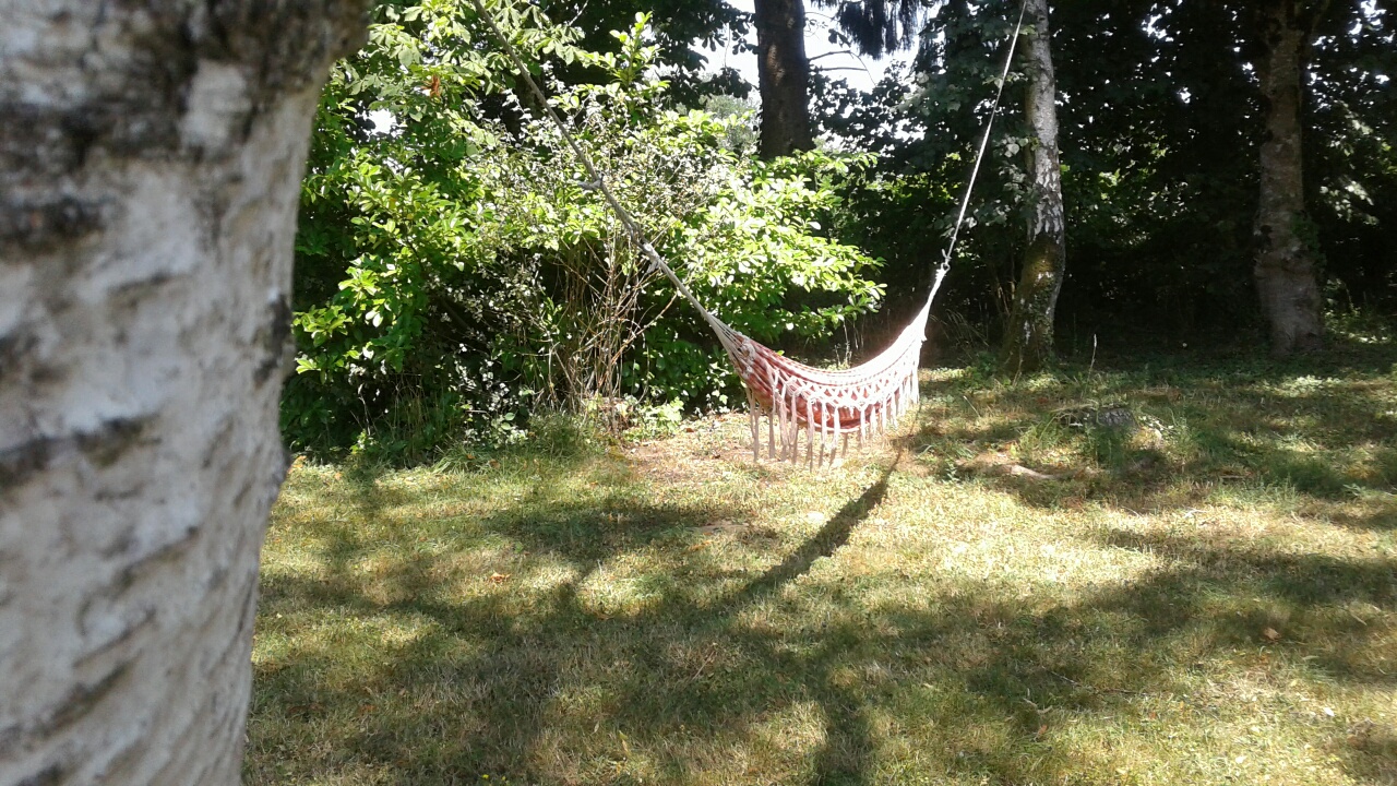 Votre évasion en yourte au cœur de la verdure auvergnate à Treignat — vue depuis la terrasse