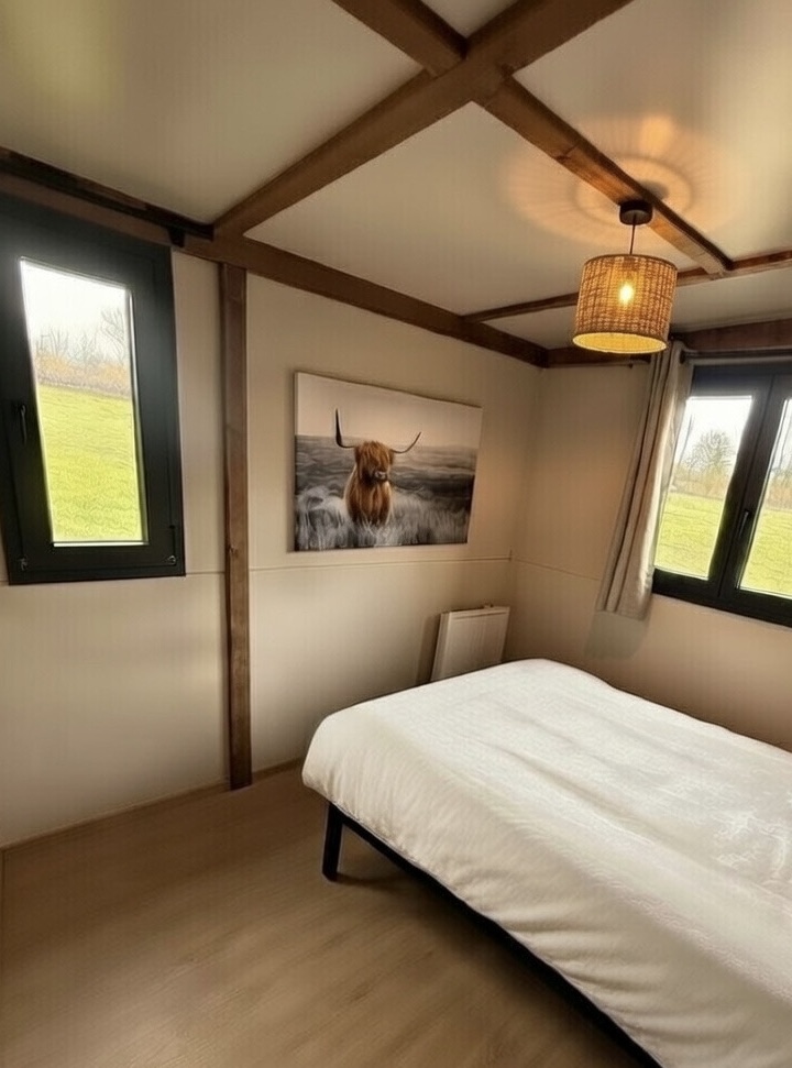 Cabane PMR Spa — Évasion relaxante à Ain à Meillonnas — chambre
