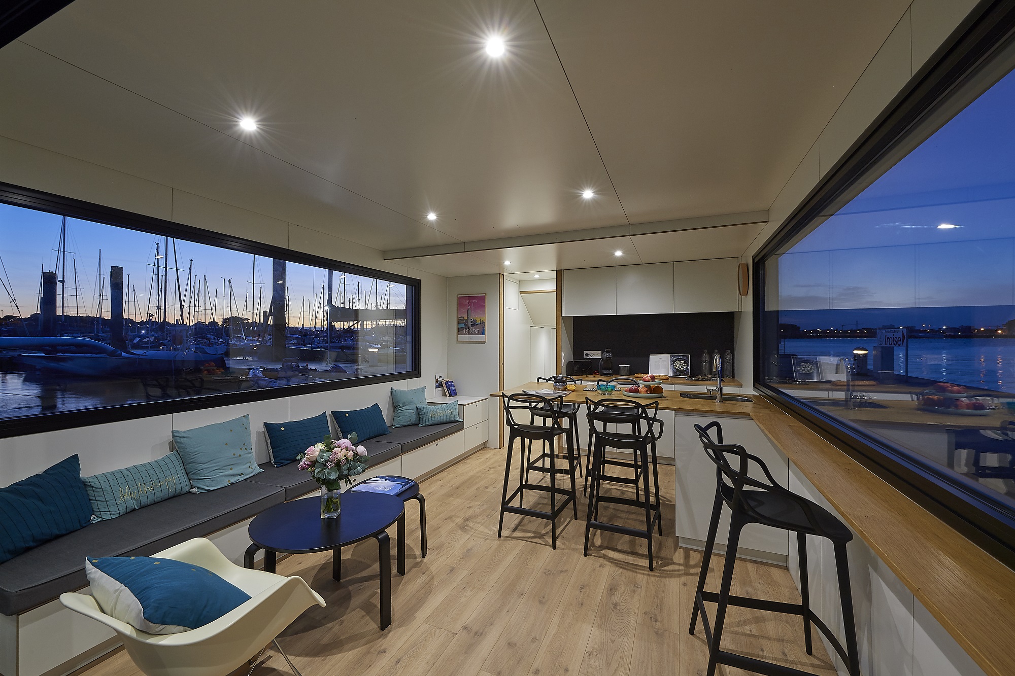 Évasion sur l'eau : Houseboat SeaLoft L'Endroit en Bretagne à Larmor Plage — environnement naturel
