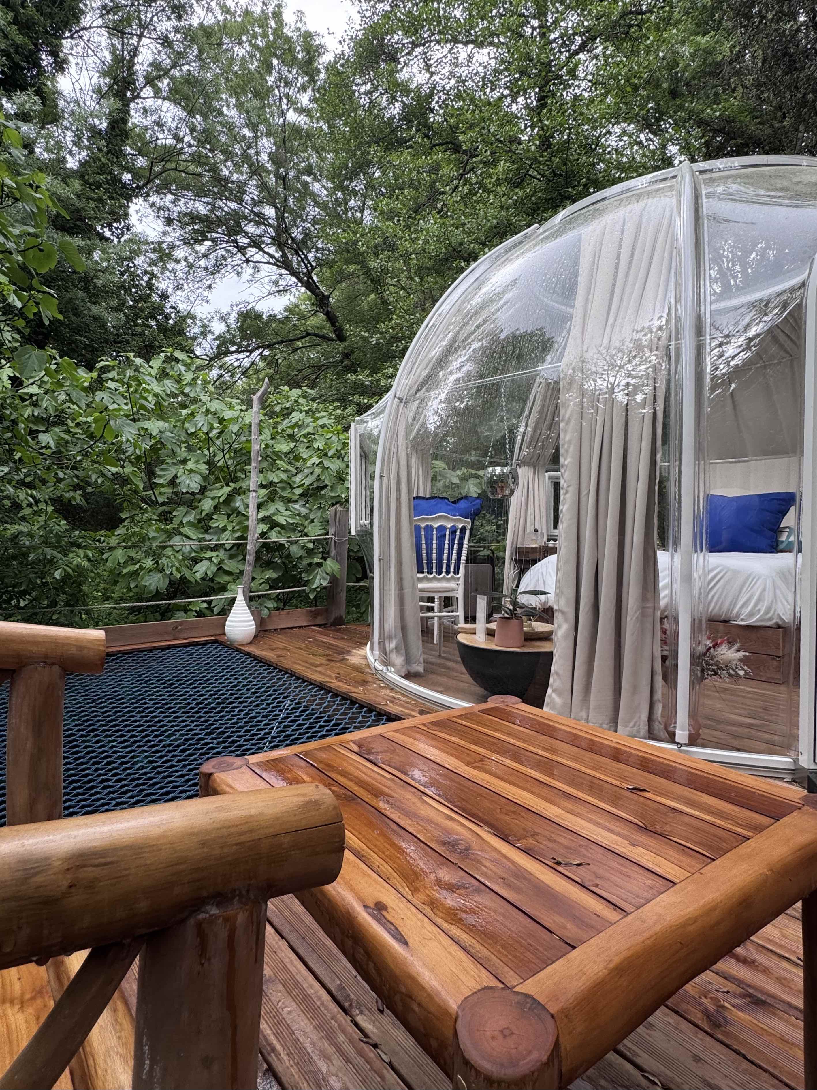 La Bulle coup de cœur & Spa : une évasion sensorielle en Languedoc-Roussillon à Maureillas-Las-Illas — chambre