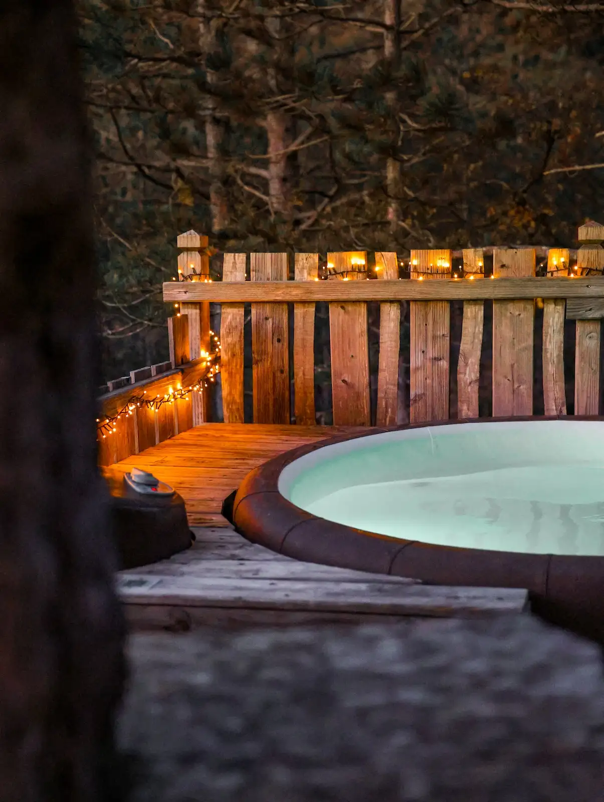 Épine Vinette & Spa — Cabane dans les arbres avec spa à Hautes-Alpes à Réallon — vue depuis la terrasse