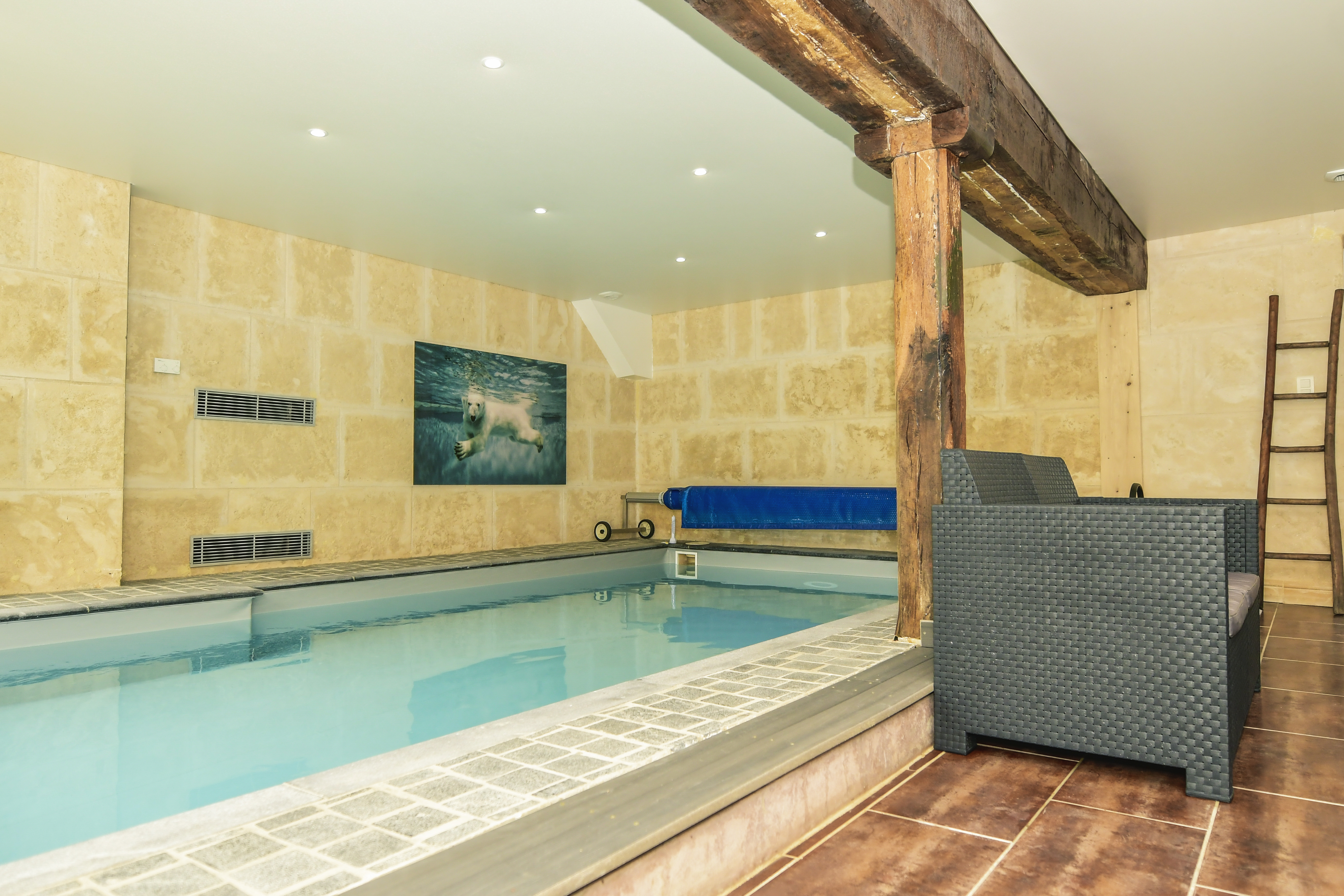 Le Lodge du Grand Morin — Kota avec espace bien-être à Seine-et-Marne à Pommeuse — espace de vie