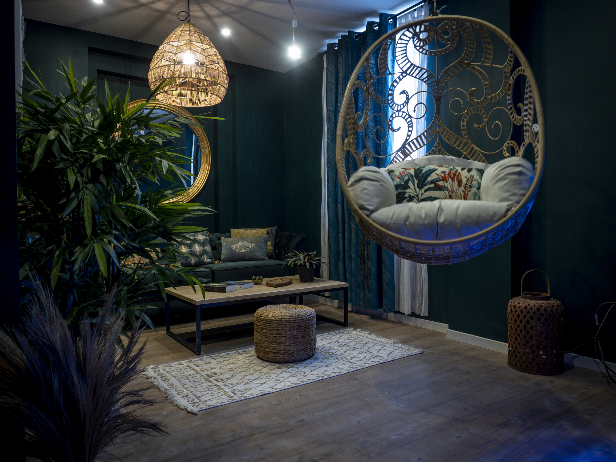Évasion romantique au coeur de l'Amazonie — Maison insolite avec SPA à Évreux à Évreux — vue intérieure