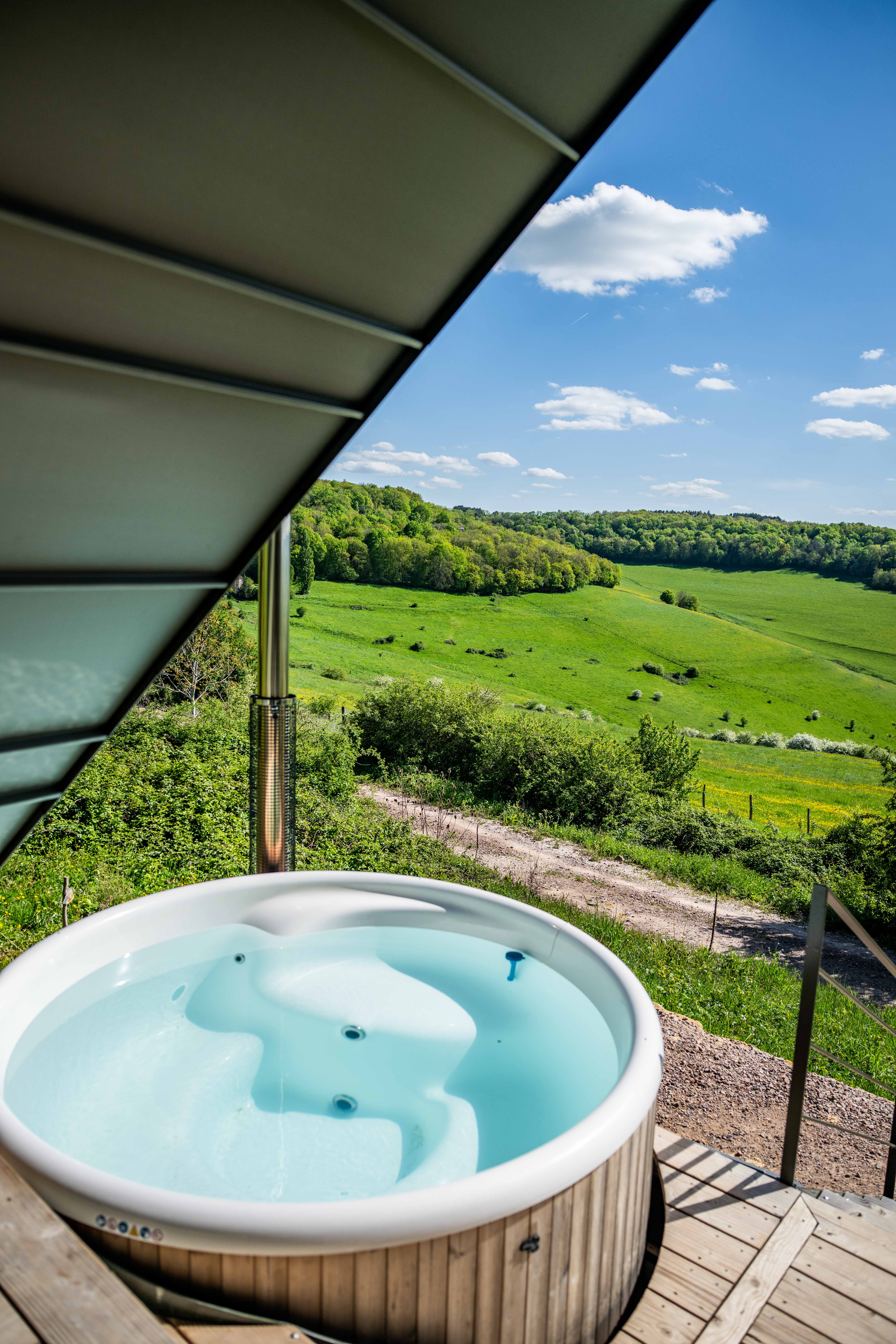 Singi — Cabane avec bain nordique à Côte-d'Or à Dijon — vue intérieure