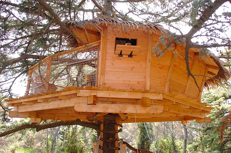 Grand Duc & Spa Privatif — Cabane dans les arbres à Hérault à Béziers — chambre