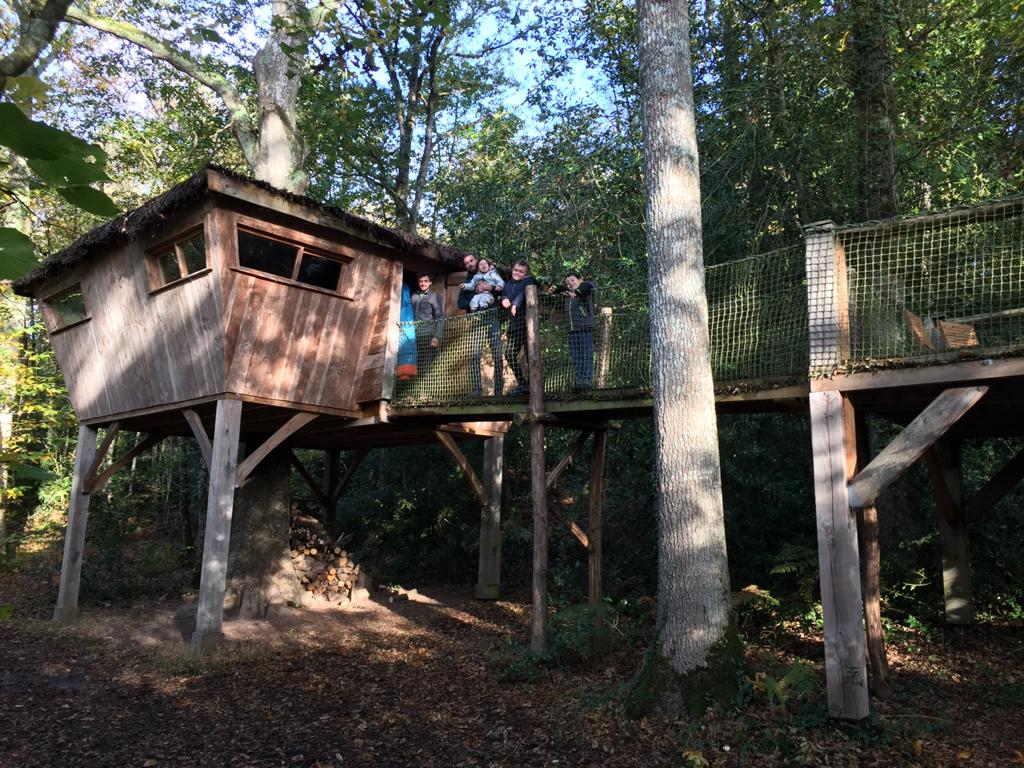 Cabane Mésange — Cabane sur pilotis à 8m en Mayenne à L'Orbière — vue intérieure