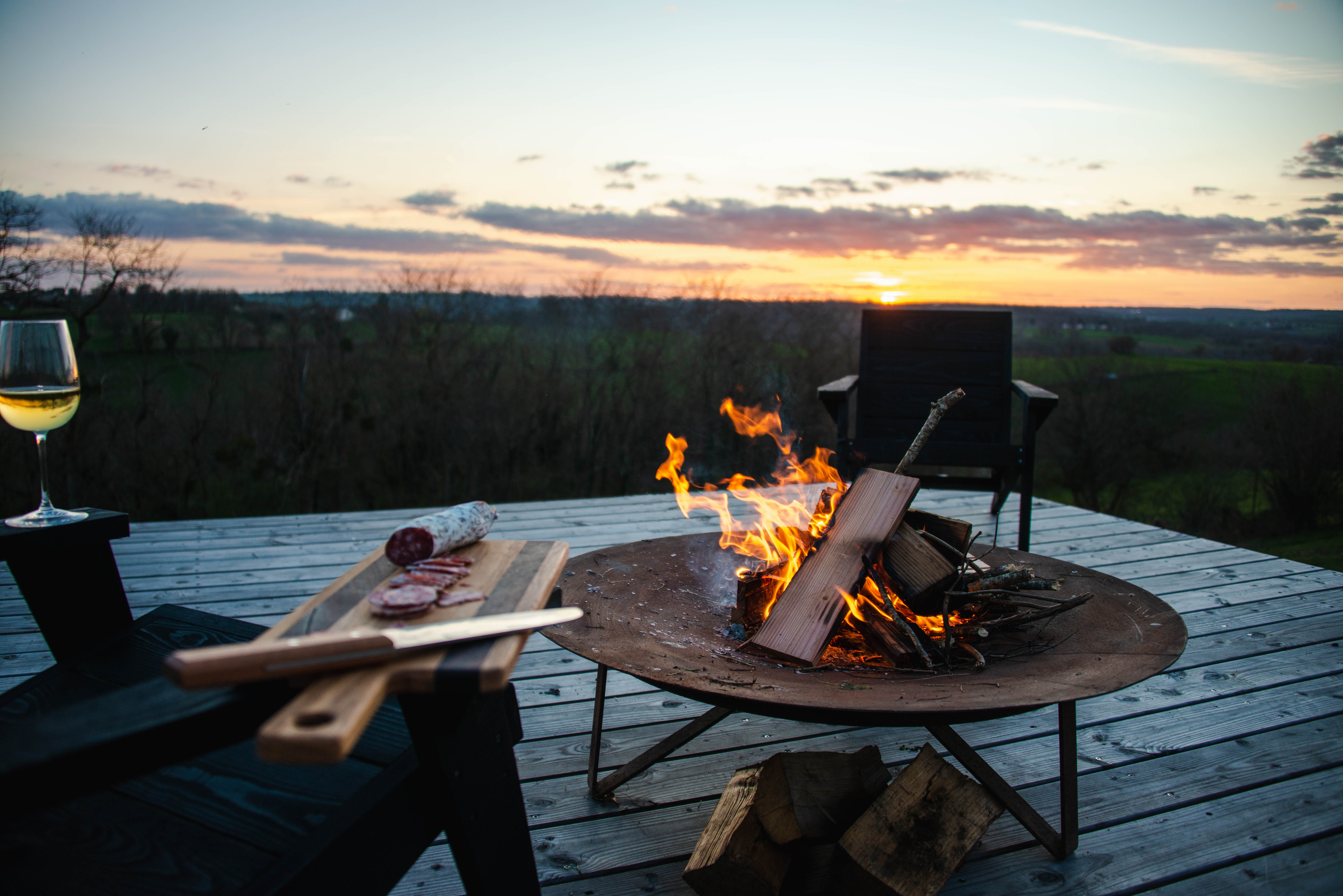 Cabane A-frame & Spa — Évasion en pleine nature à Allier à Vichy — chambre