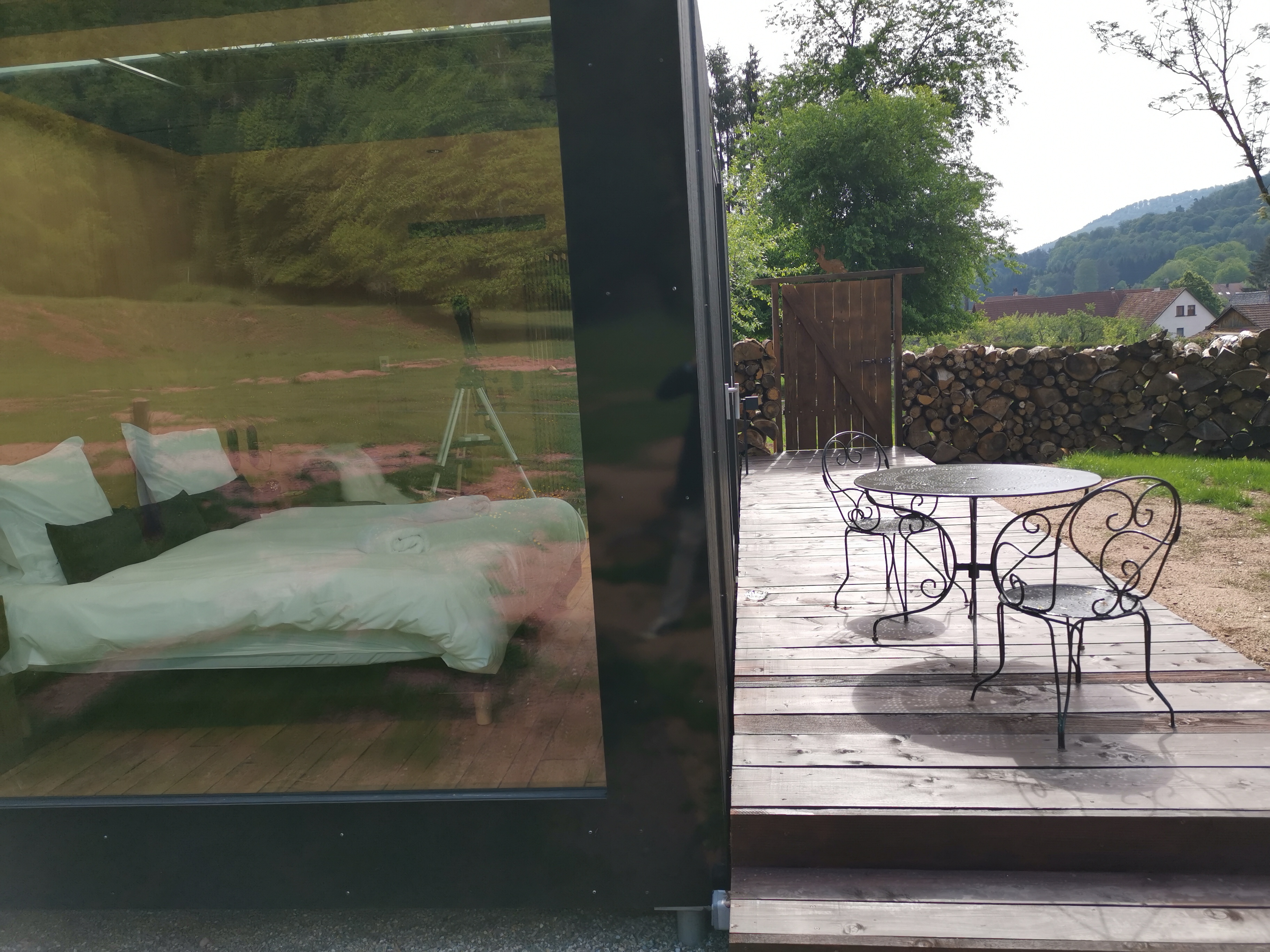 Lodge Lièvre — Ecolodge avec spa à Bas-Rhin à Obernai — chambre