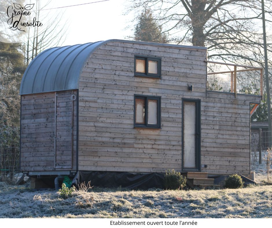 La Tiny Graine d'insolite : une évasion en Haute-Normandie à Imbleville — vue intérieure