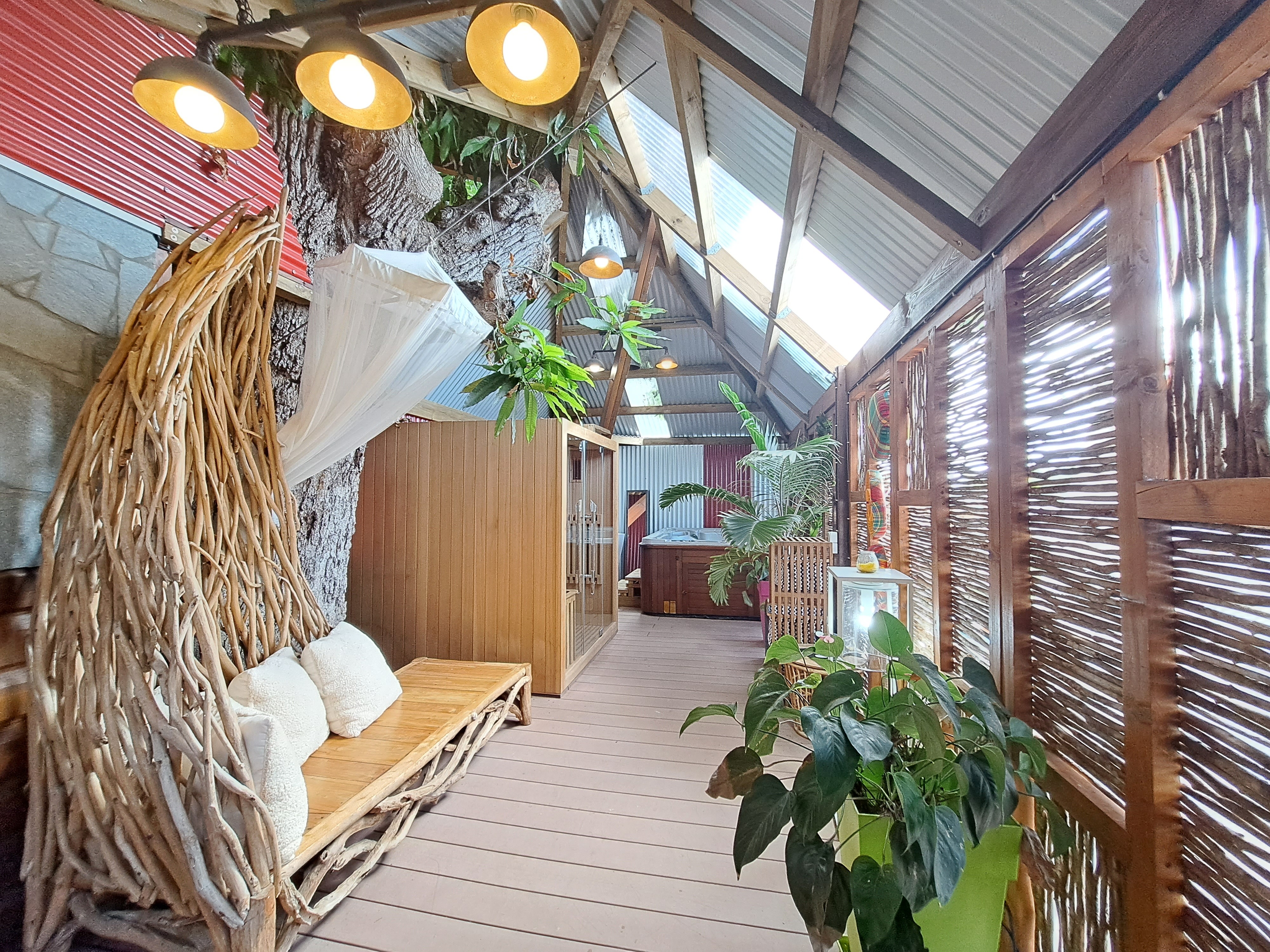 Kaza man coco : une cabane sur pilotis en Guadeloupe à Vieux Habitants — vue depuis la terrasse