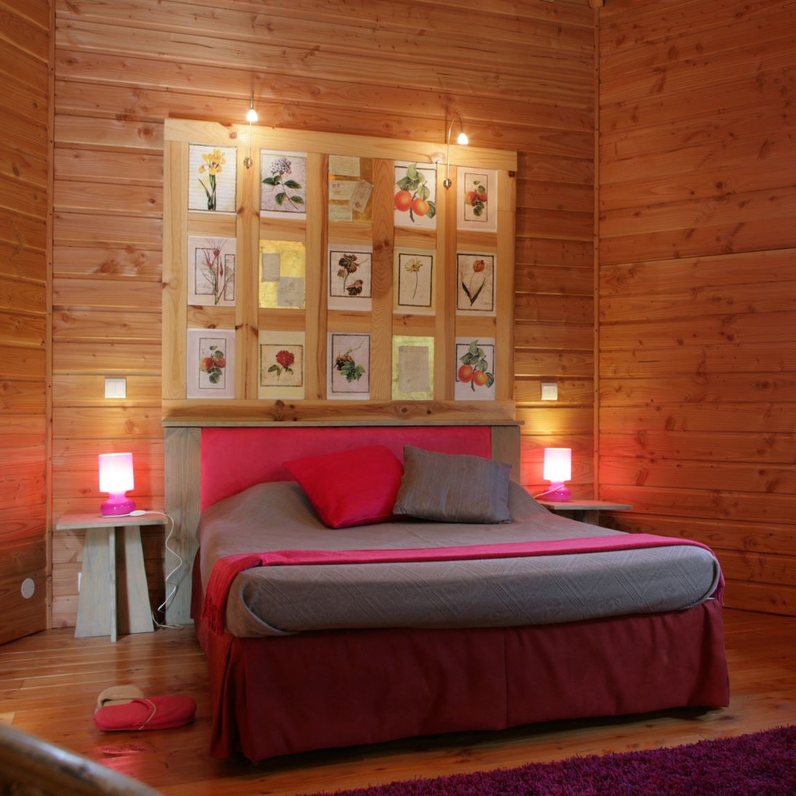 Le refuge des pots rouges — Cabane avec spa à Gard à Nîmes — vue intérieure