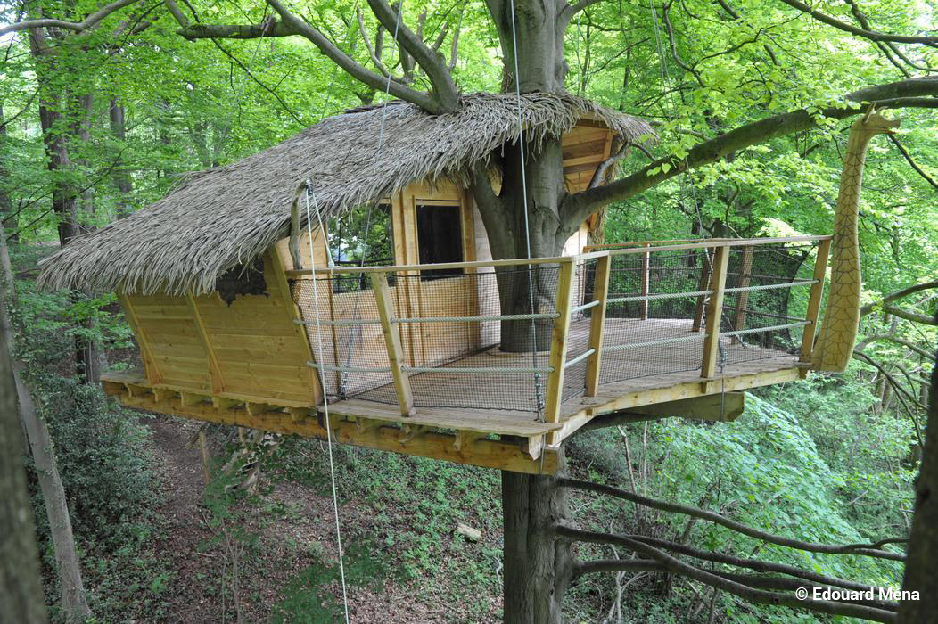 Drakkar : une cabane dans les arbres pour une escapade en Haute-Normandie — Cabane à St Germain Des Essourts
