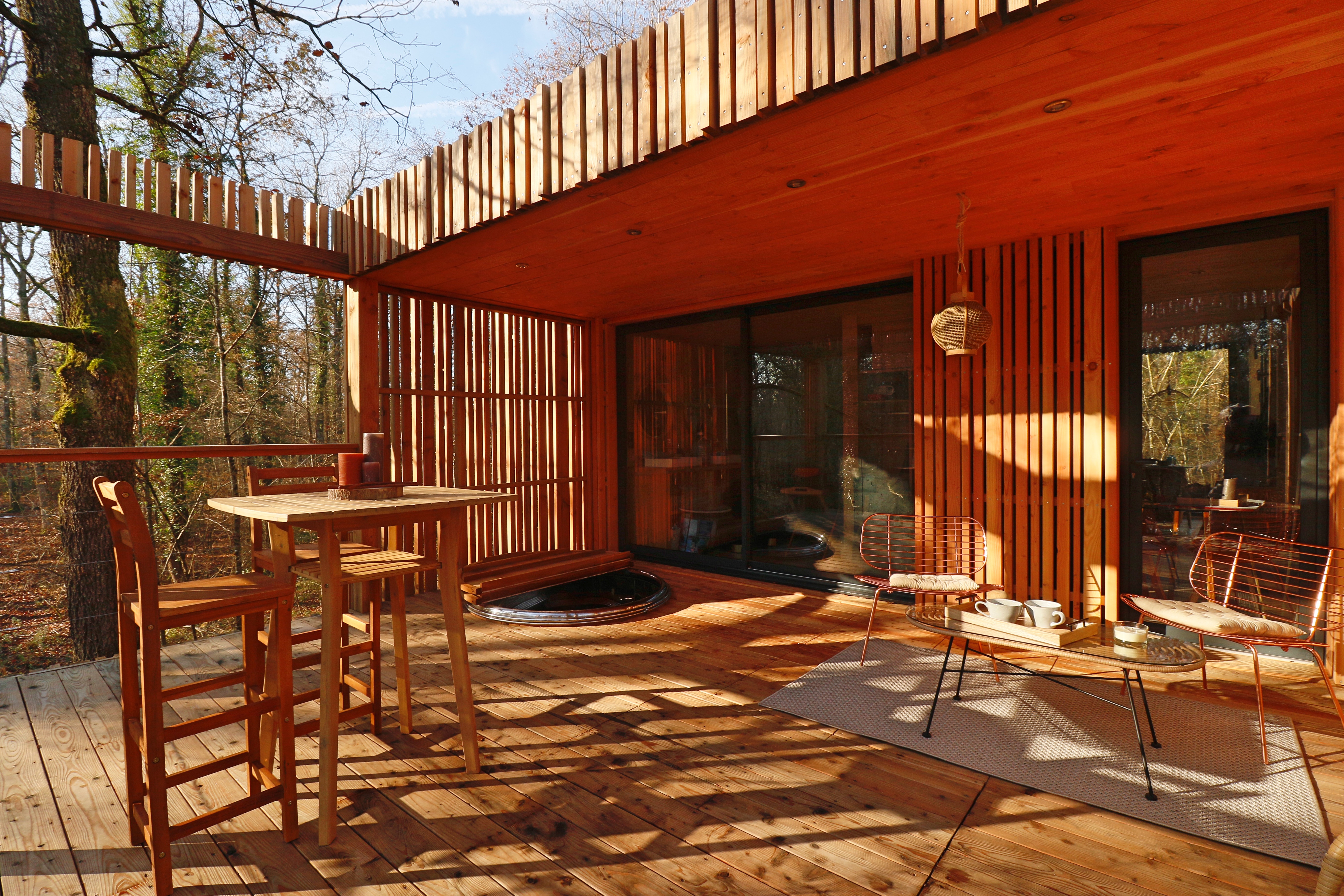 Lodge O'Plumes & Spa : une évasion sur pilotis à Esvres-Sur-Indre — chambre