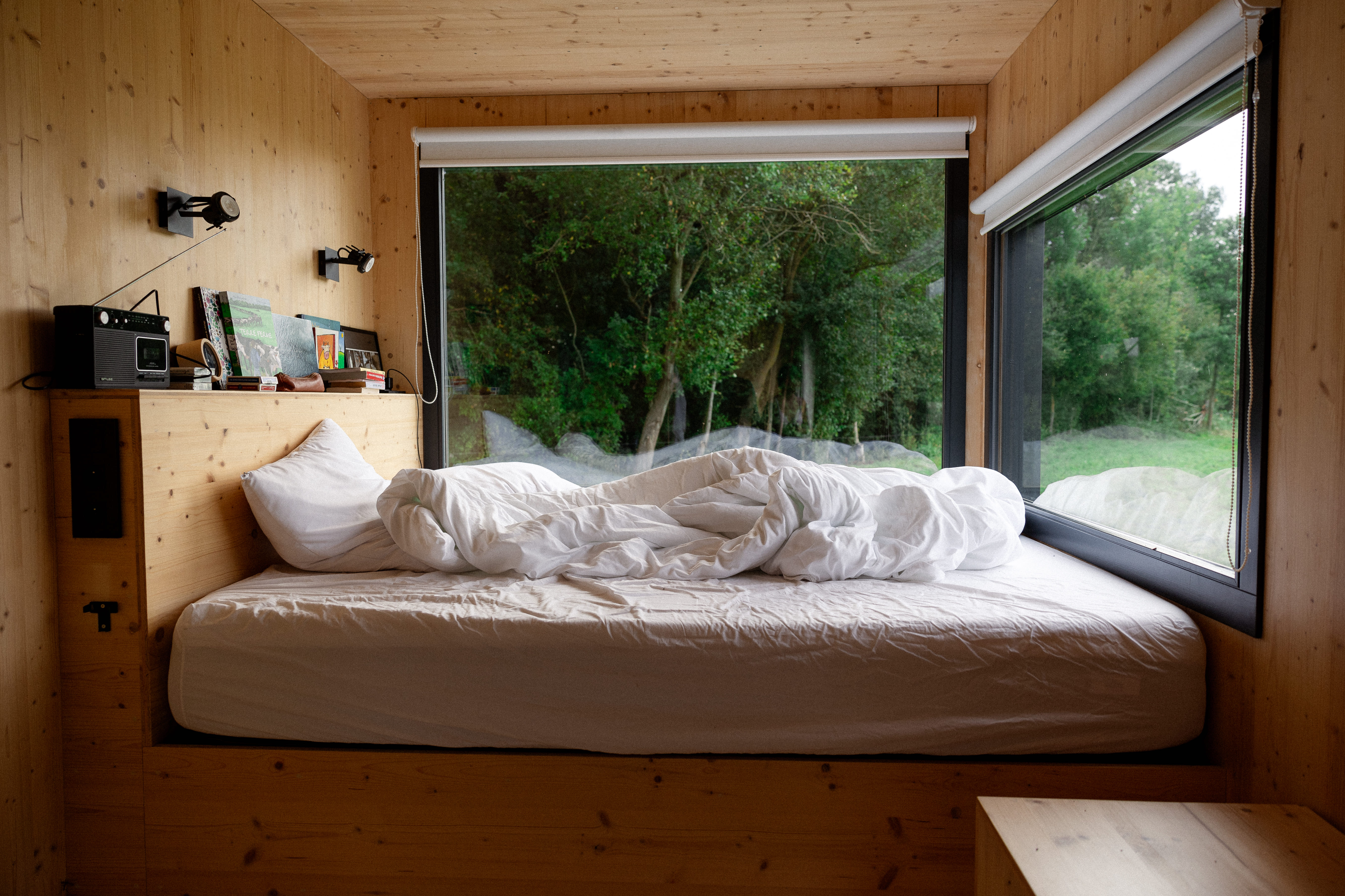 Une escapade insolite dans une tiny house au cœur de la nature à Saint-Mars-Vieux-Maisons — espace de vie