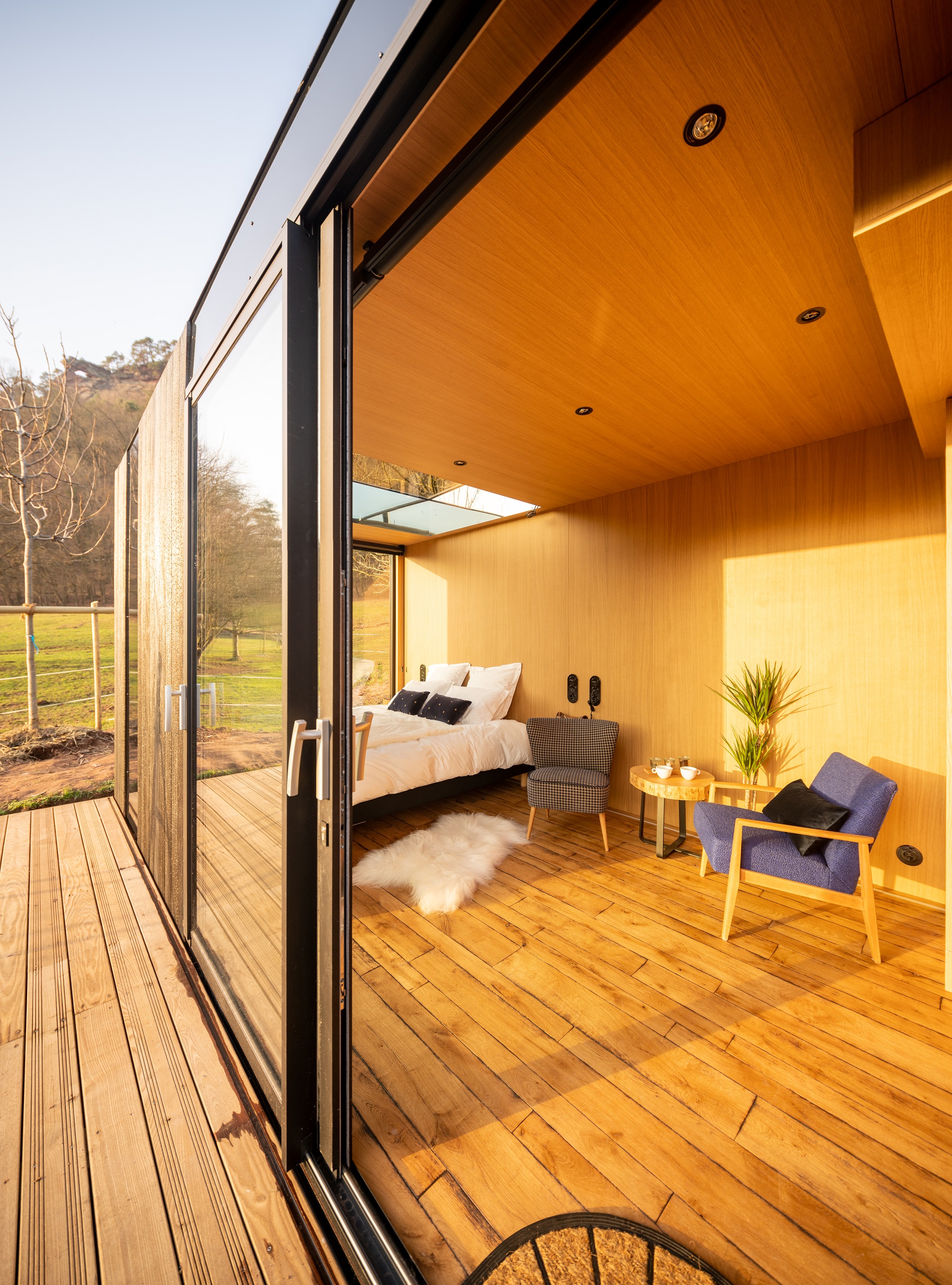Lodge Petite Ourse — Ecolodge avec vue sur la forêt à Bas-Rhin à Strasbourg — salle de bain