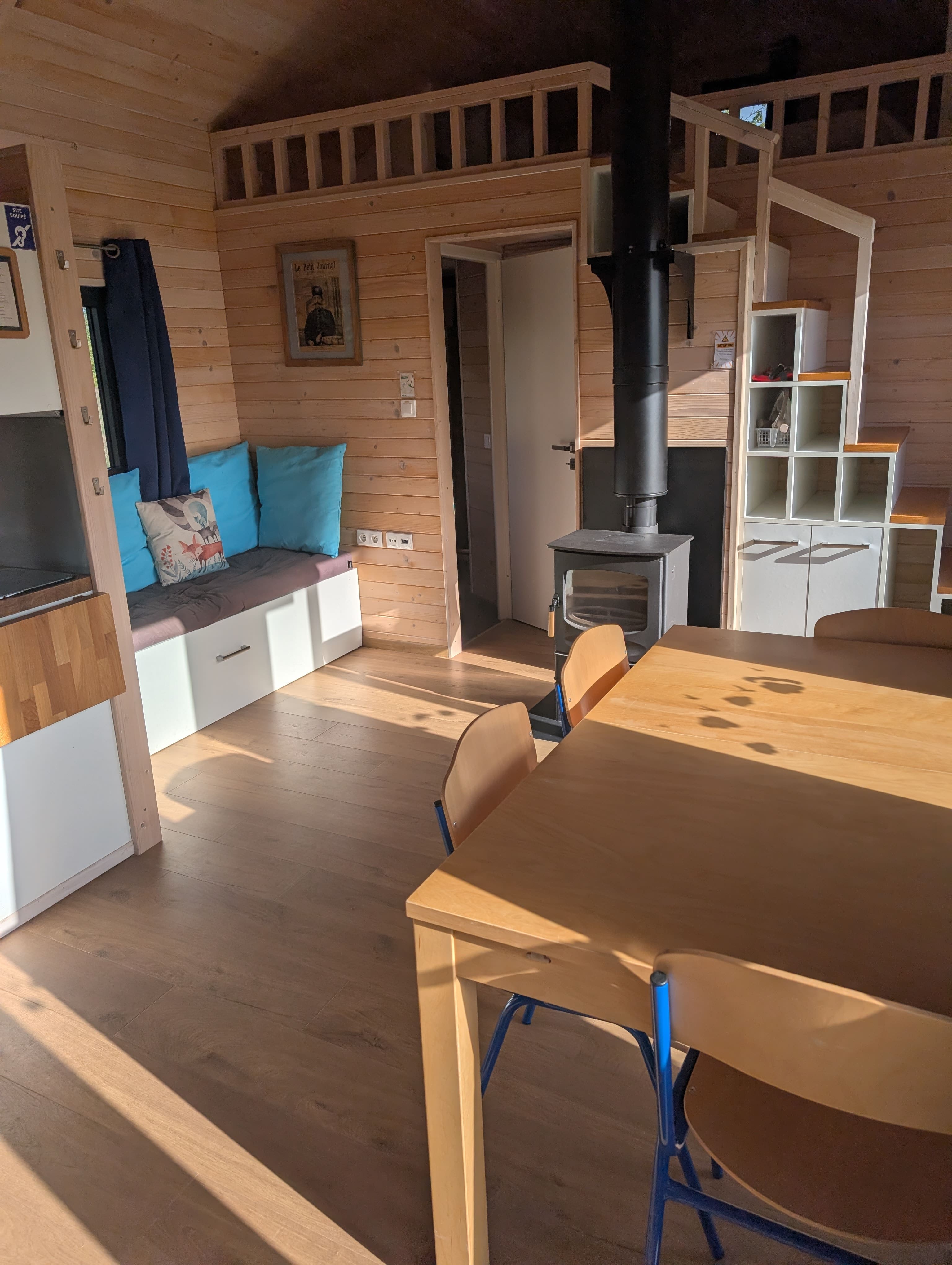 Cabane du Renard — Ecolodge avec spa à Loir-et-Cher à La Ferté-Imbault — vue depuis la terrasse