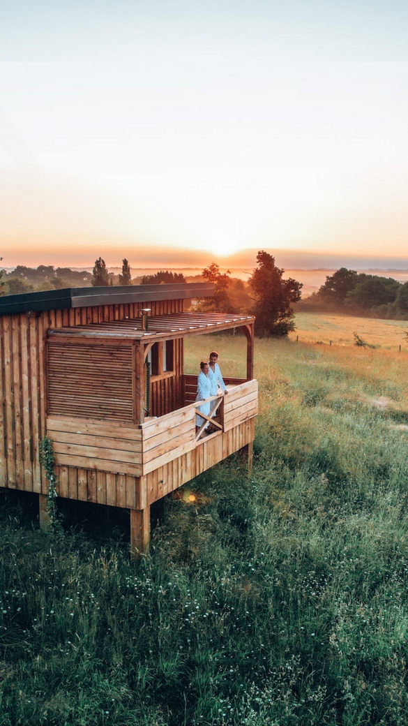 K-hute 2 : une cabane avec bain nordique au cœur de l'Aquitaine