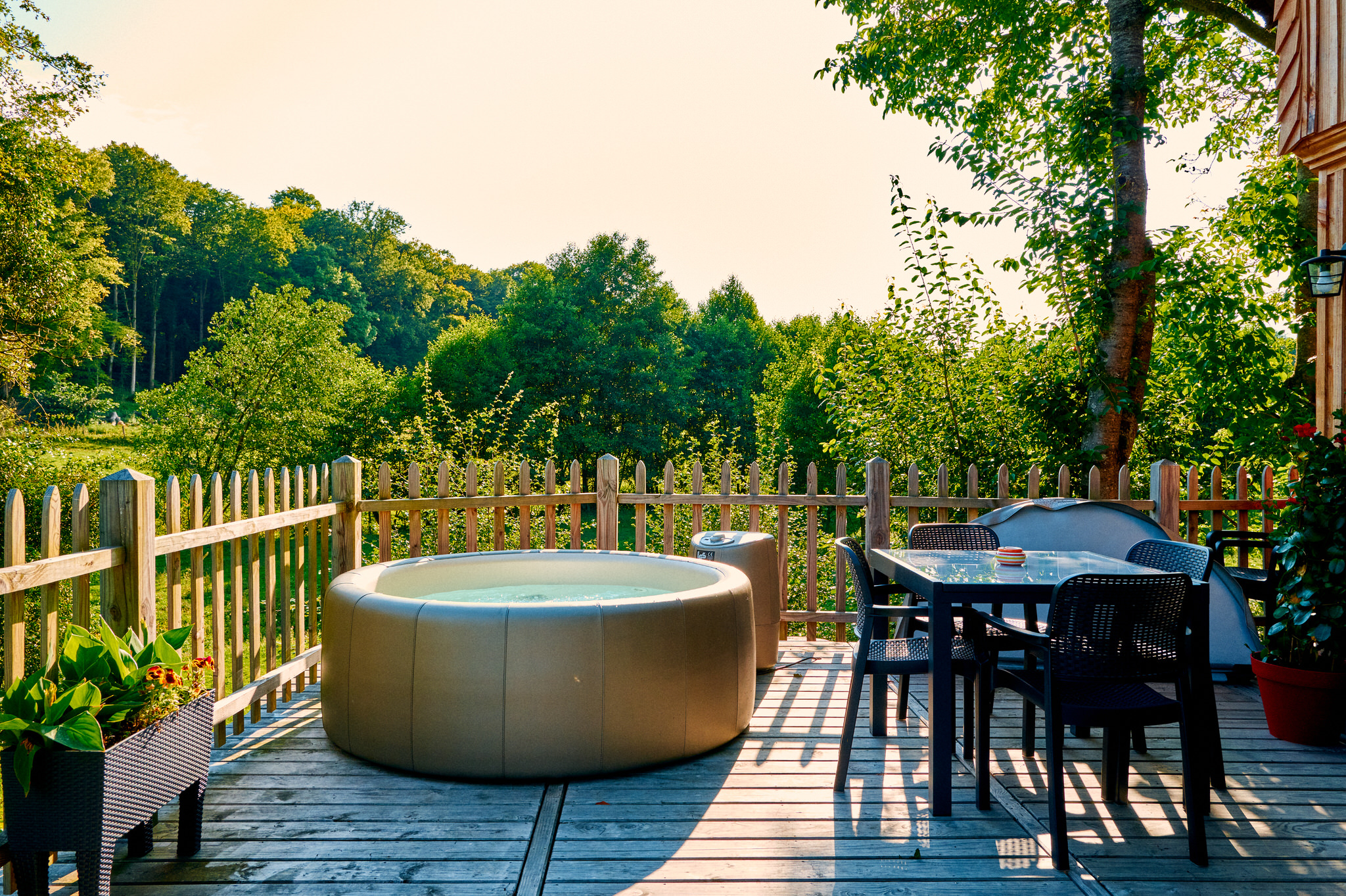 L'Observatoire & Spa : une cabane sur pilotis en Picardie à Roy-Boissy — salle de bain