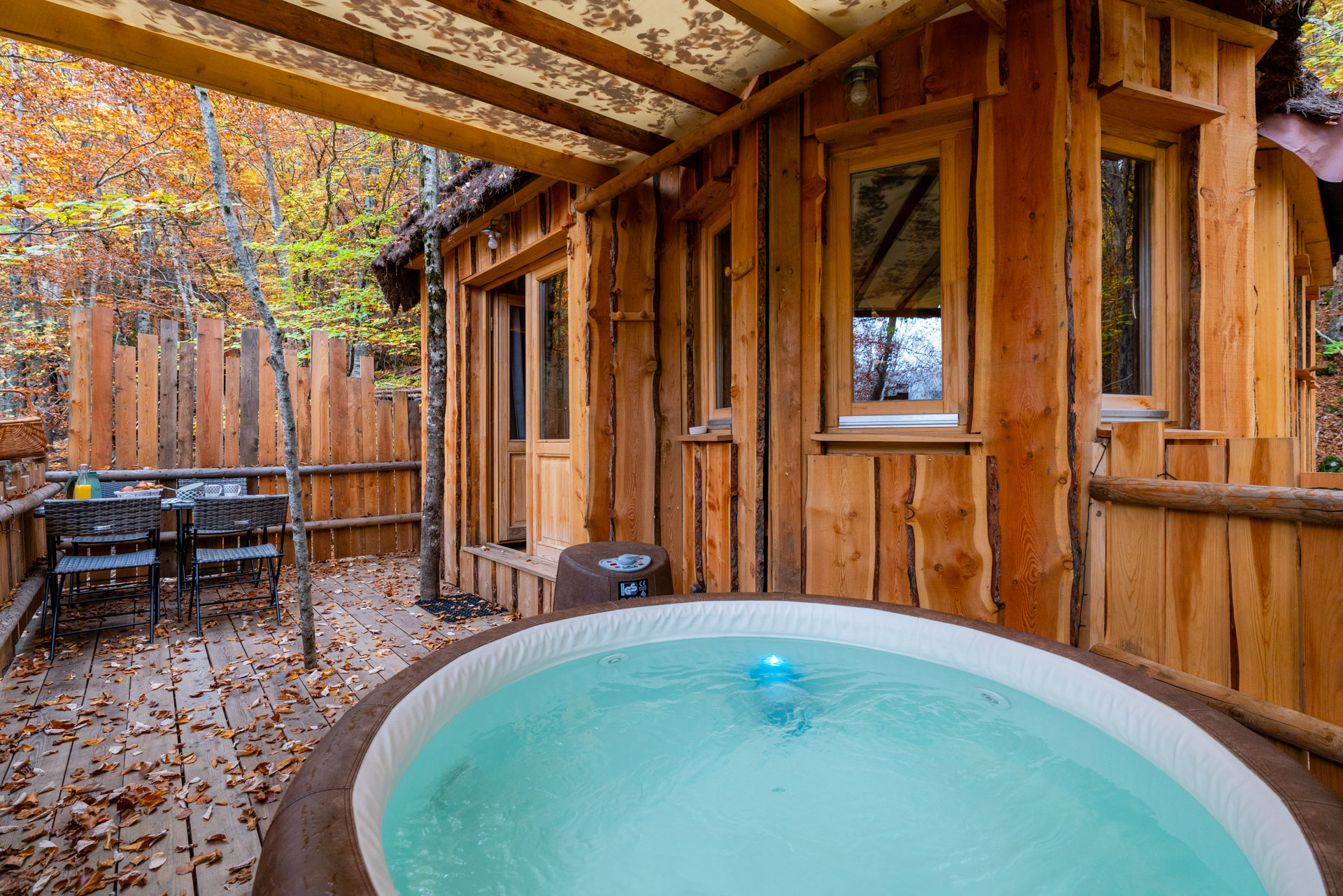 Cabane des Farfadets — Escapade avec Spa à Embrun (Hautes-Alpes) à Embrun — vue intérieure