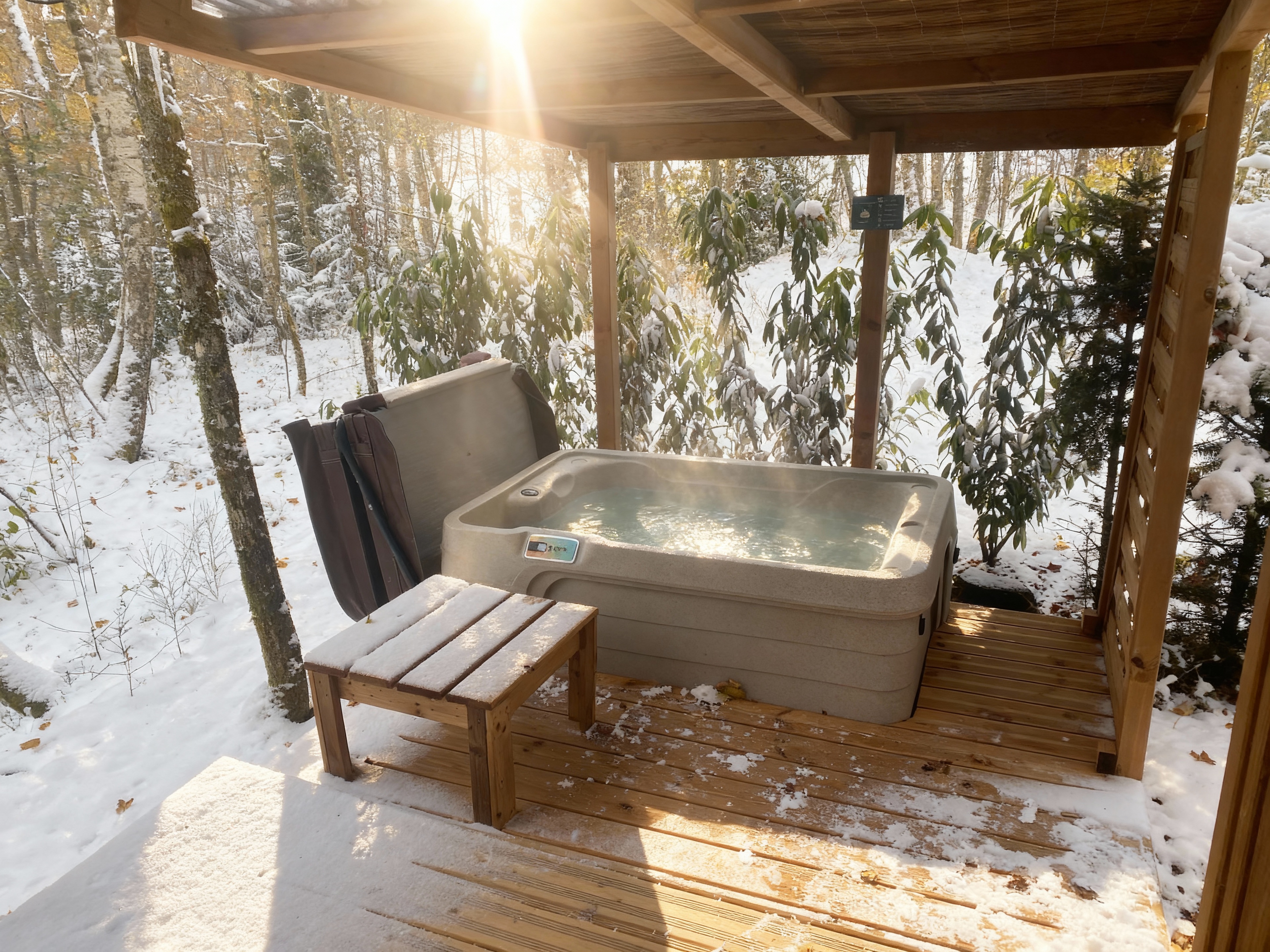 HY•Lødge Spa-2pers N°1 — Cabane avec spa privatif à Vosges à Épinal — salle de bain