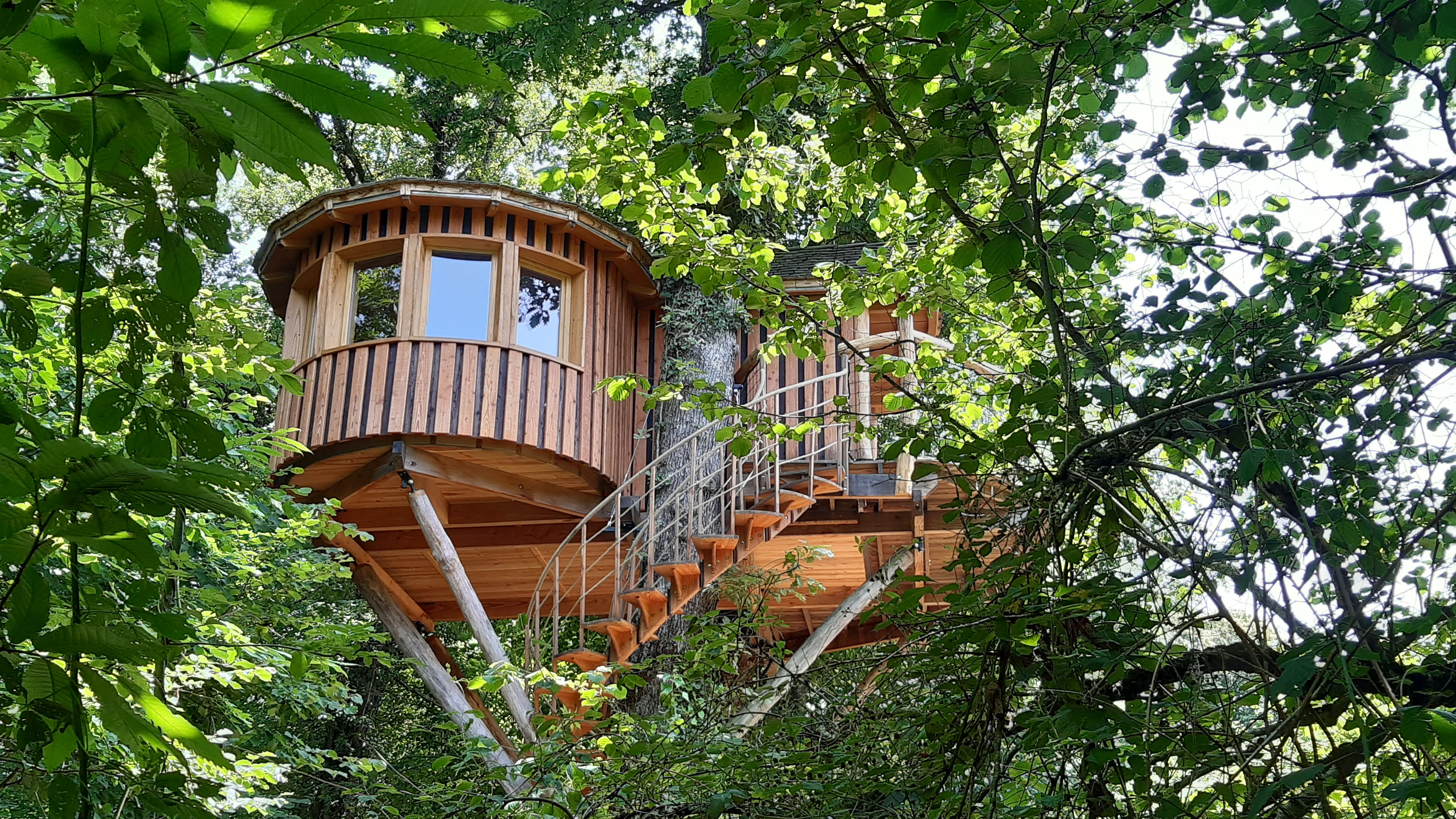 Aima : une cabane perchée au cœur des arbres en Aquitaine