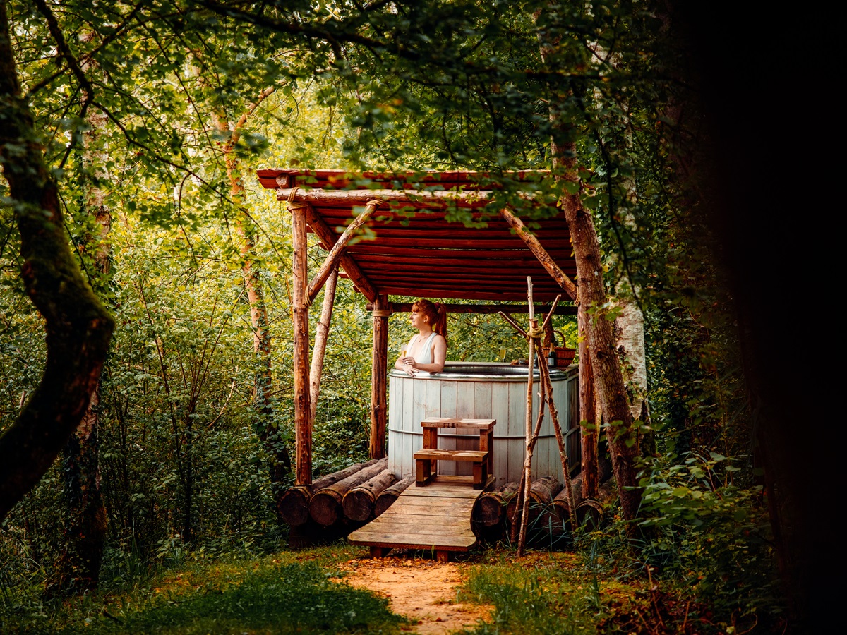 Cabane Spa Terra Cotta : une expérience unique en Picardie à St-Léger-Aux-Bois — chambre