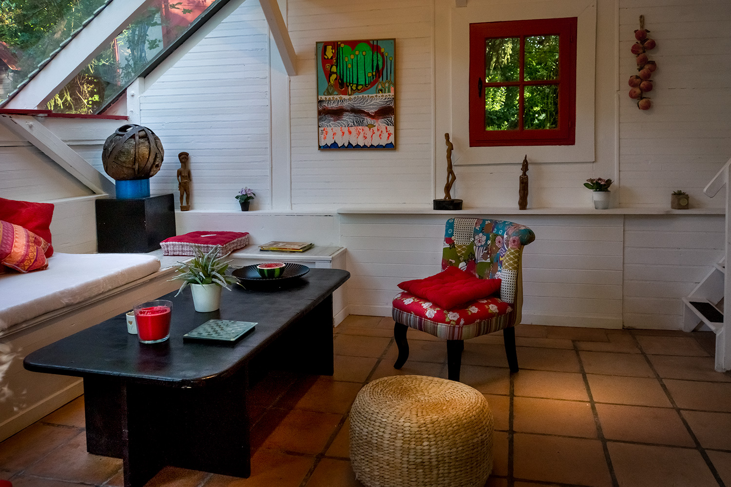 Chalet duplex dans un village d'art singulier en Aquitaine à Sarlat-La-Canéda — vue intérieure