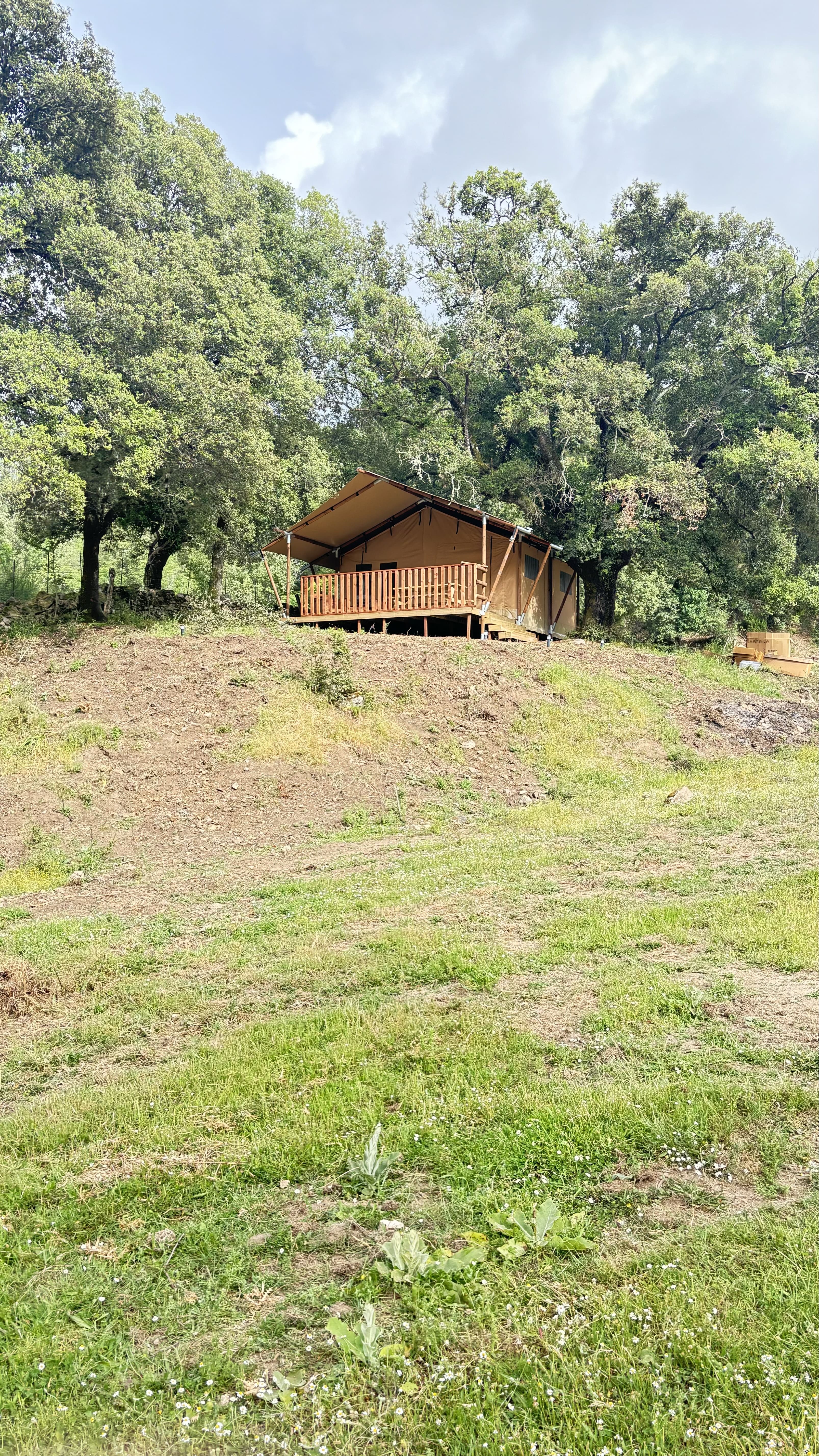 SAPPARA — Tente avec vue panoramique à Olivese (Corse-du-Sud) à Olivese — environnement naturel