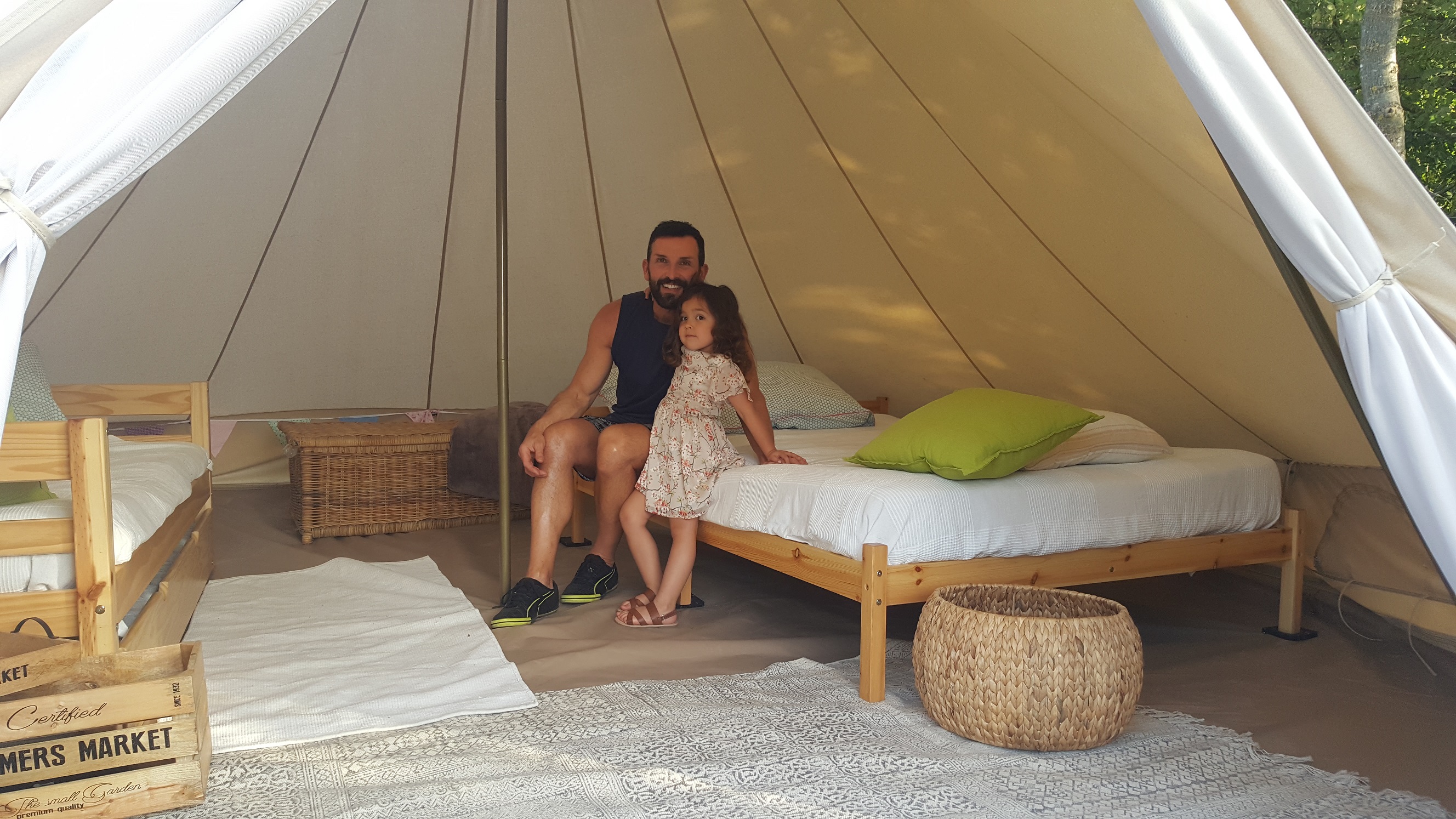 Tipi en Cévennes — Glamping avec spa au Camping du Mas Cauvy