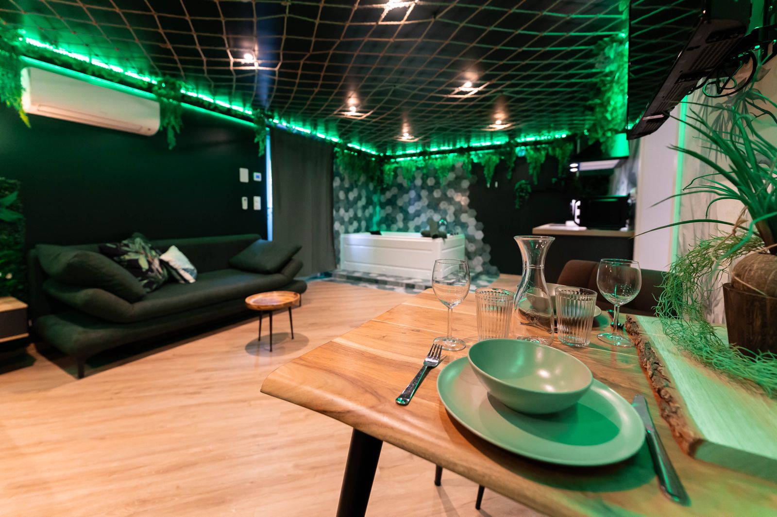 L'Oasis Tropicale — Bulle avec Jacuzzi à Roppenheim (Bas-Rhin) à Roppenheim — espace de vie