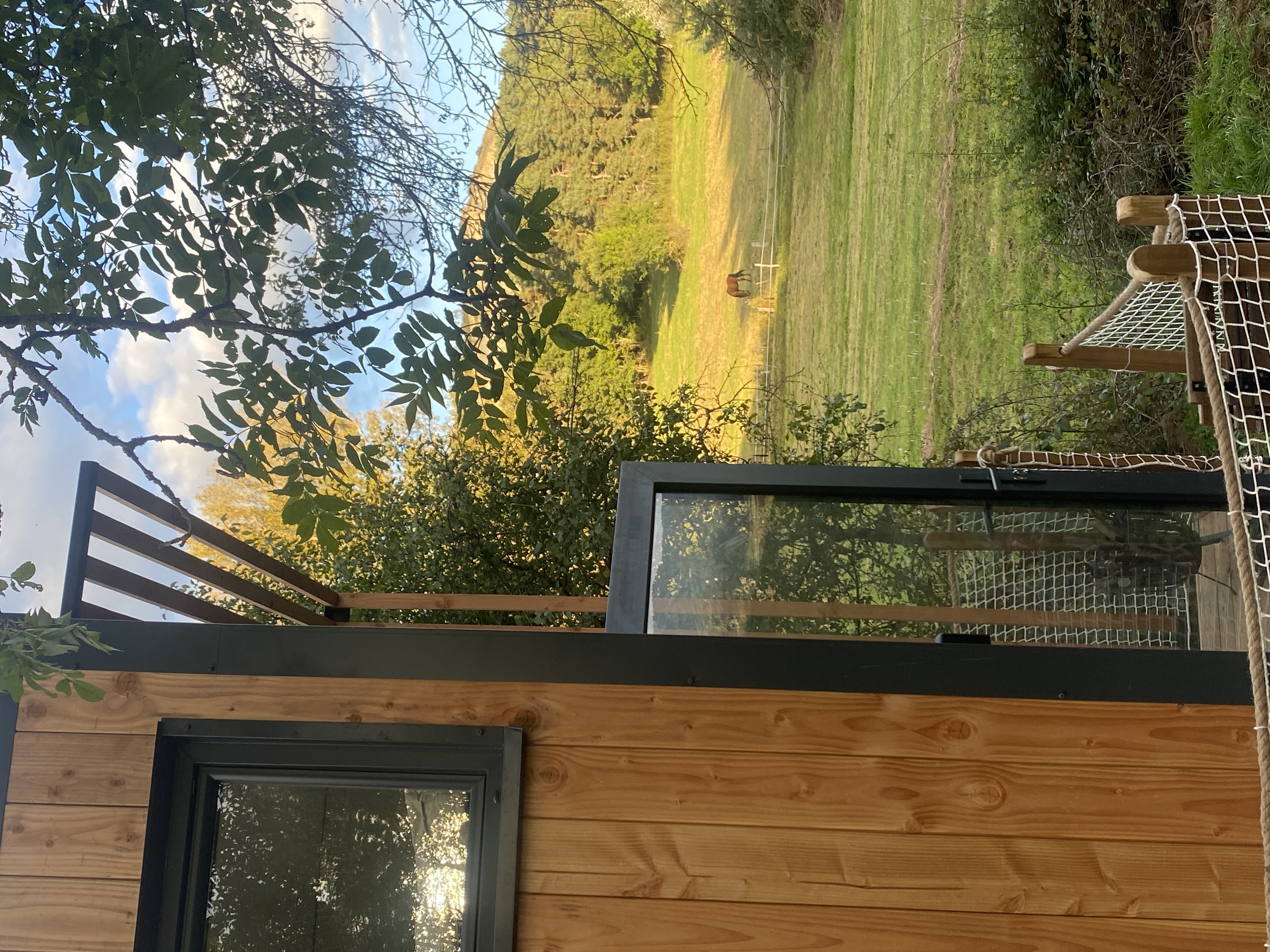 La Clairière de Peylenc : une tiny house au cœur de l'Auvergne à Saint-Pierre-Eynac — détail architectural