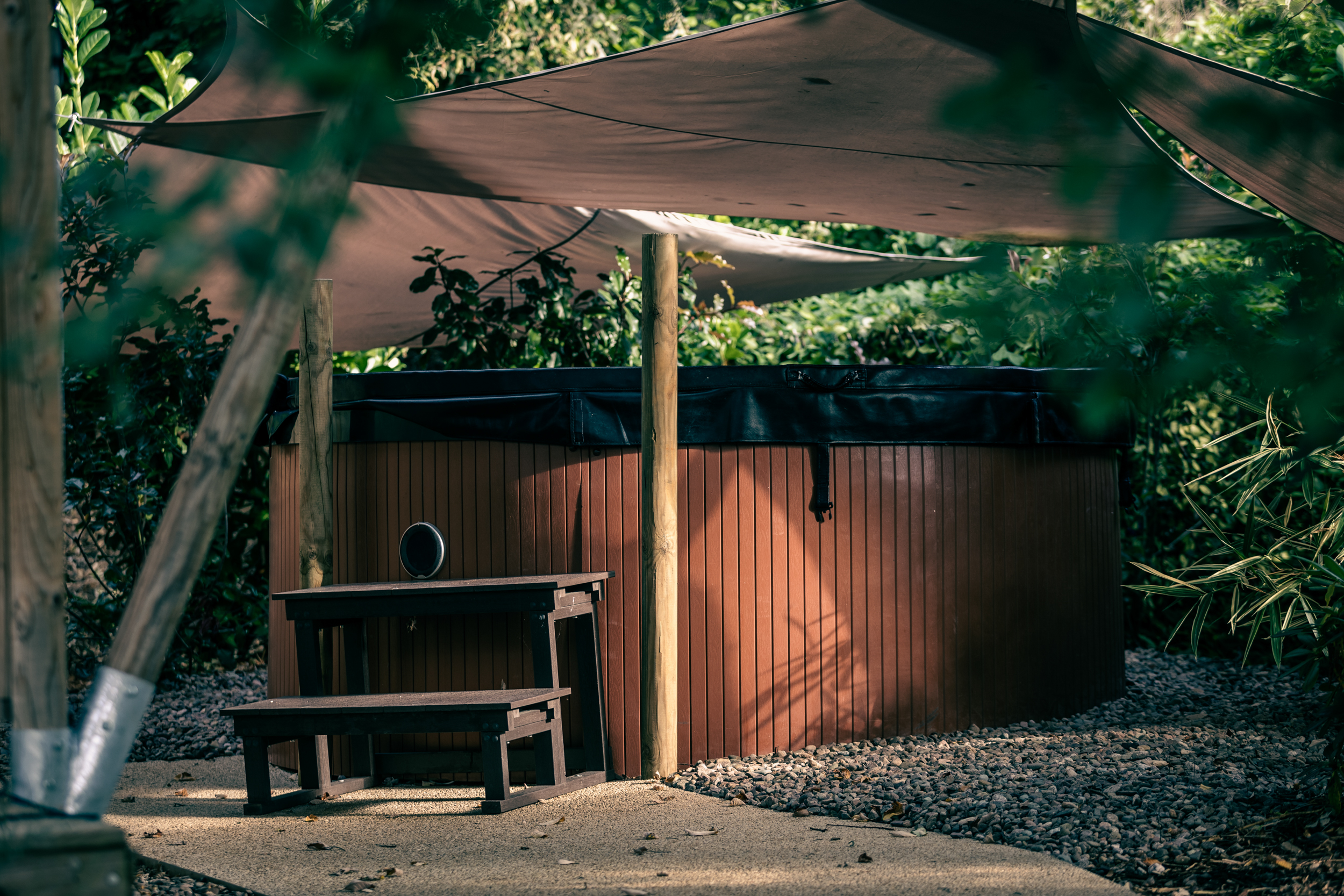 Lodge du Trappeur & Spa — Séjour insolite en Haute-Saône à Andelarrot — salle de bain