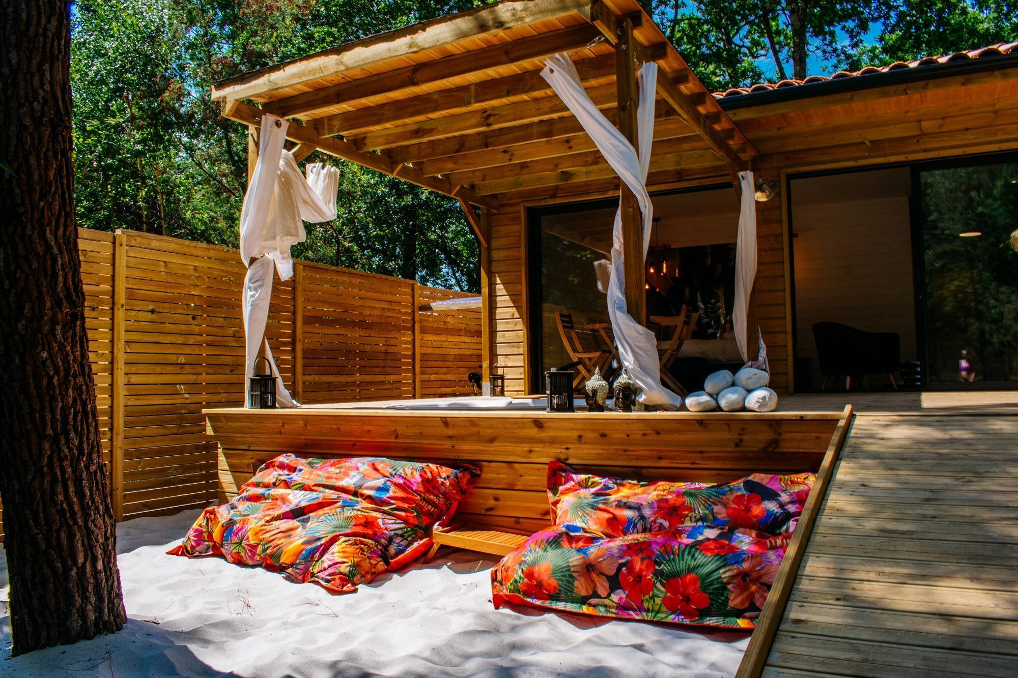 Cabane Spa : Évasion en Aquitaine à Audenge — vue intérieure