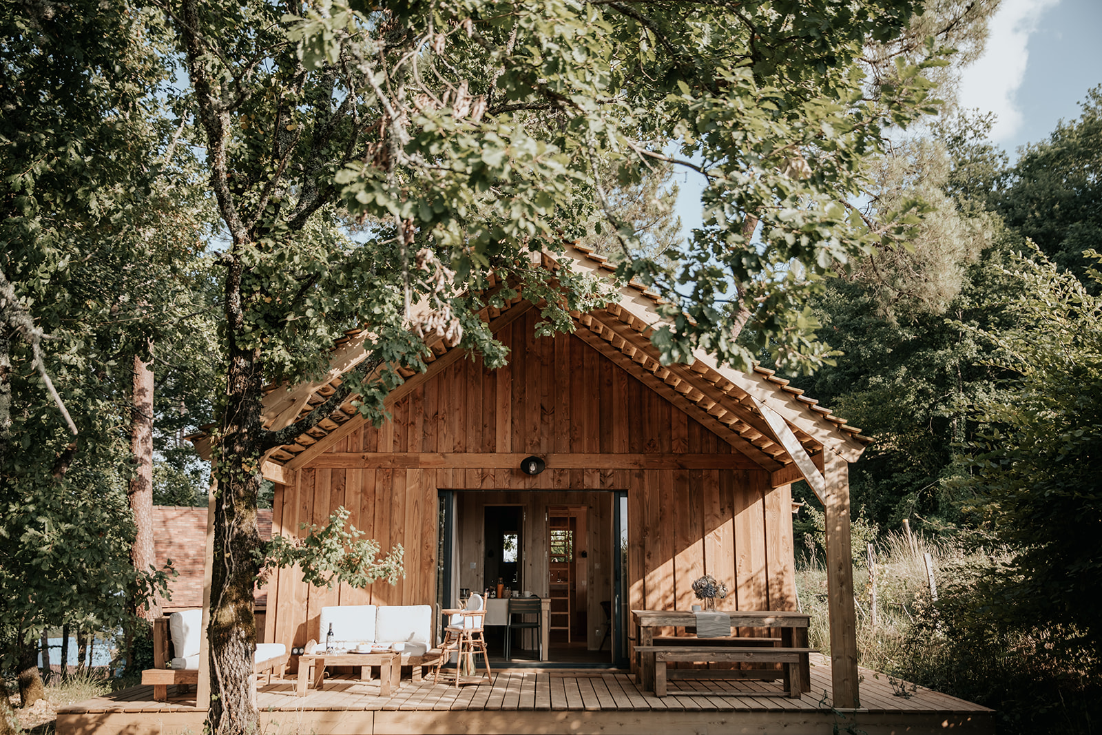Les Maisons en Bois — Chalet avec spa à Dordogne