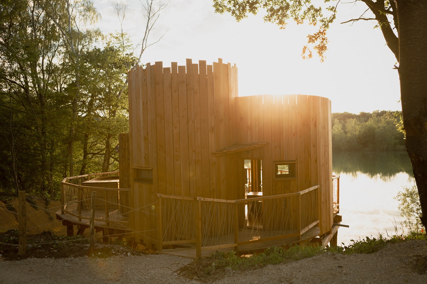 Cabane Spa Douce Nuit — Cabane sur pilotis avec bain nordique en Oise à Saint-Léger-Aux-Bois — cuisine