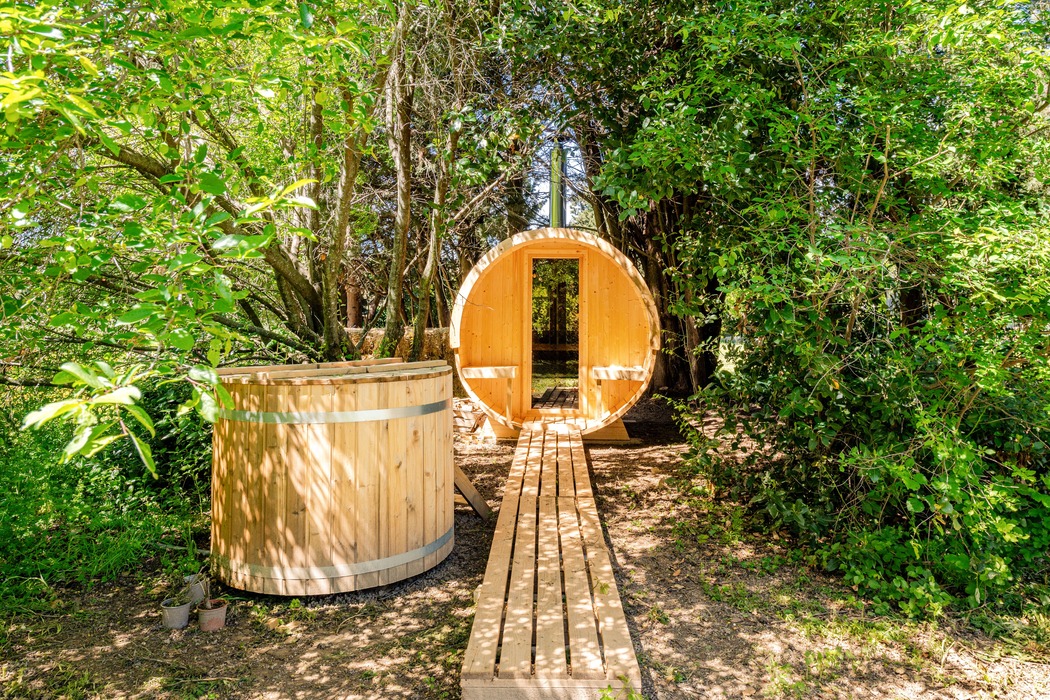 La Ruche — Tiny House avec spa à Vaucluse à Fontaine-de-Vaucluse — vue intérieure