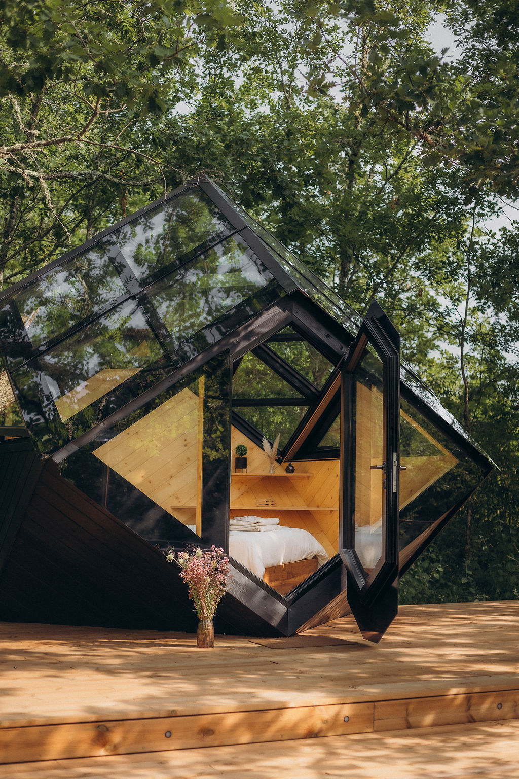 Cocon de verre avec Bain Nordique