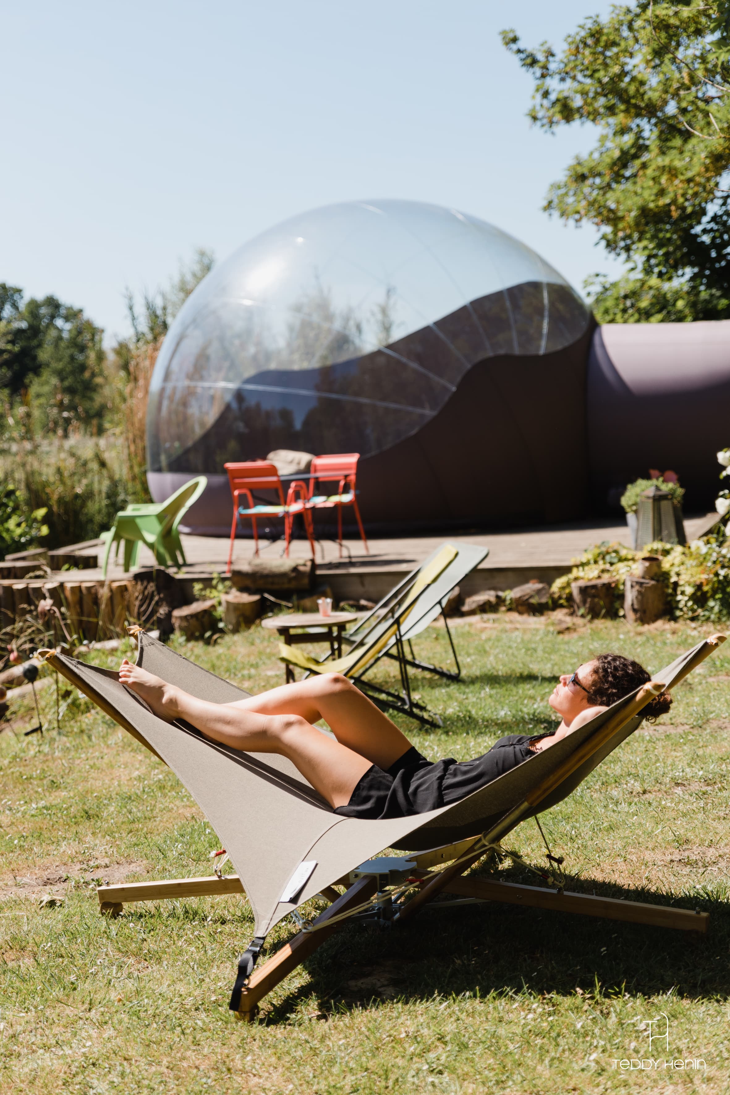 La Bulle au bord de l'eau — Hébergement insolite avec spa à Somme à Amiens — environnement naturel
