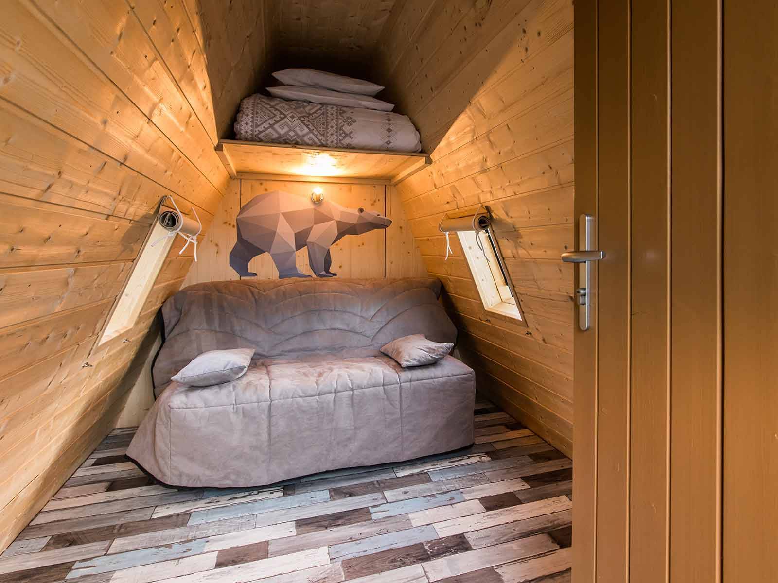 La Cabadienne — Cabane avec spa à Camping le Cians à Saint-Auban — cuisine
