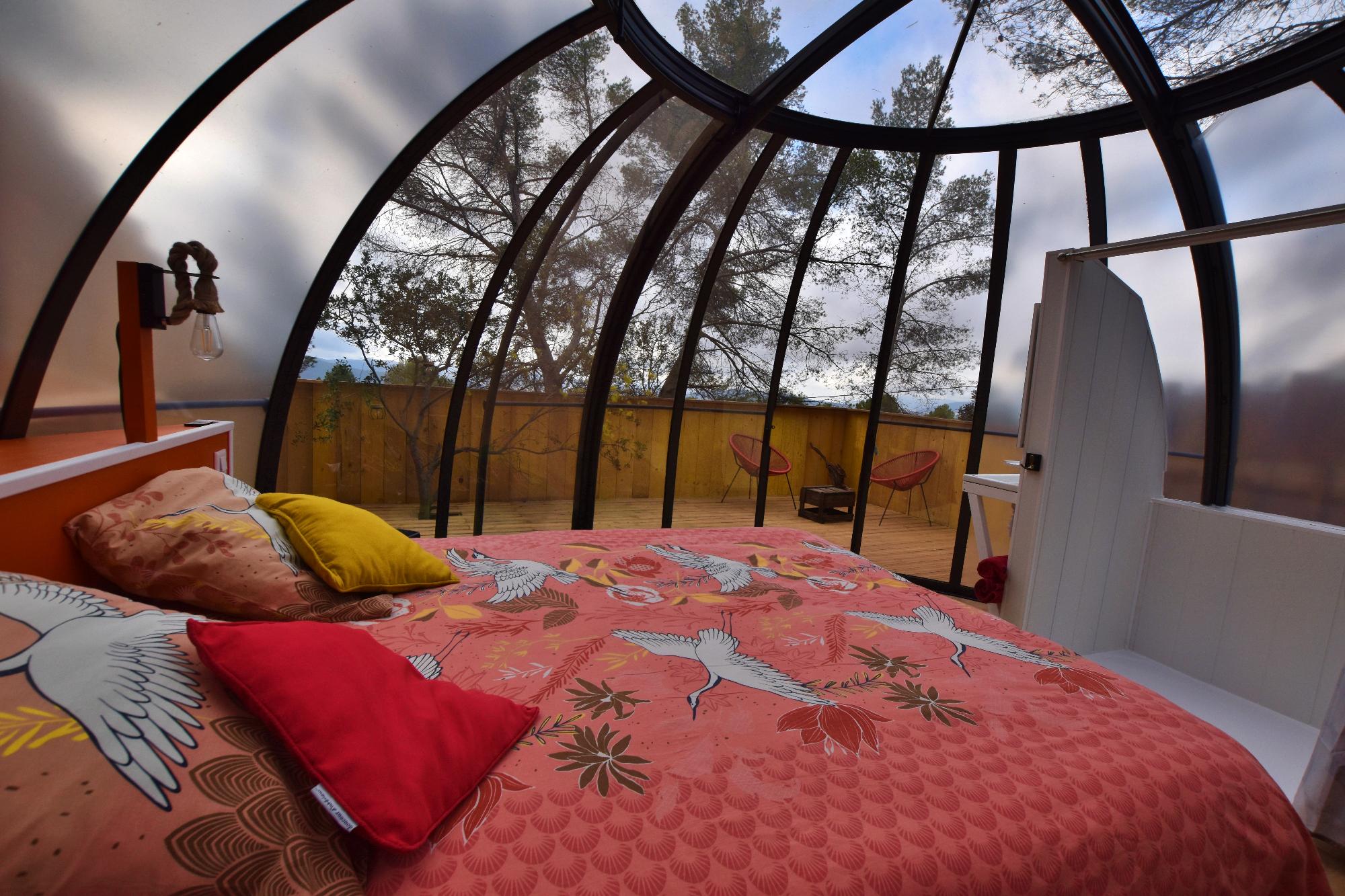 Une nuit étoilée dans une bulle en Provence à Carnoules — environnement naturel